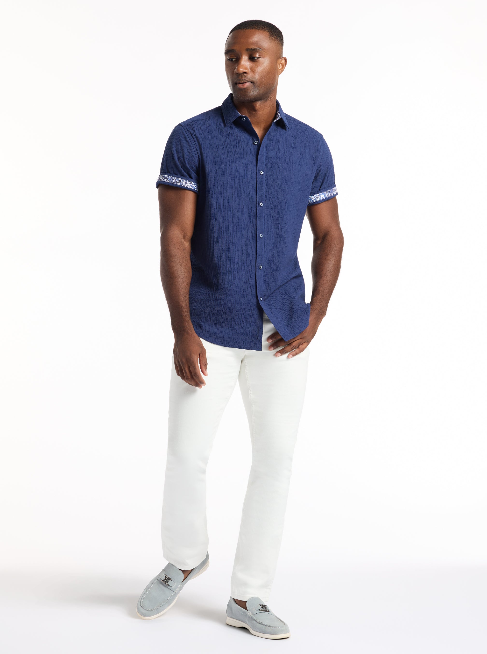HARBOR SHORT SLEEVE BUTTON DOWN SHIRT