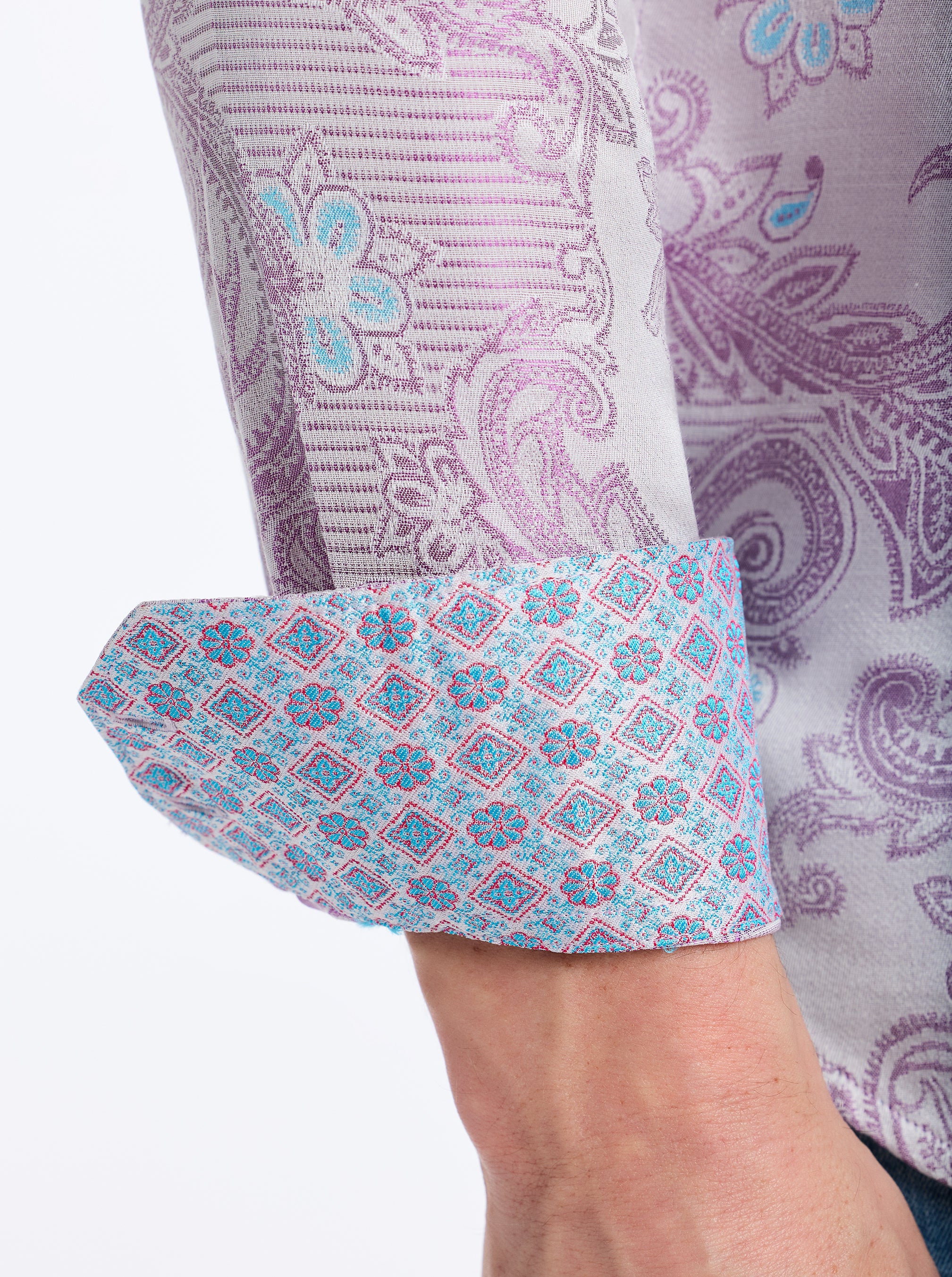 LIMITED EDITION THE JACQUARD EDGE LONG SLEEVE BUTTON DOWN SHIRT