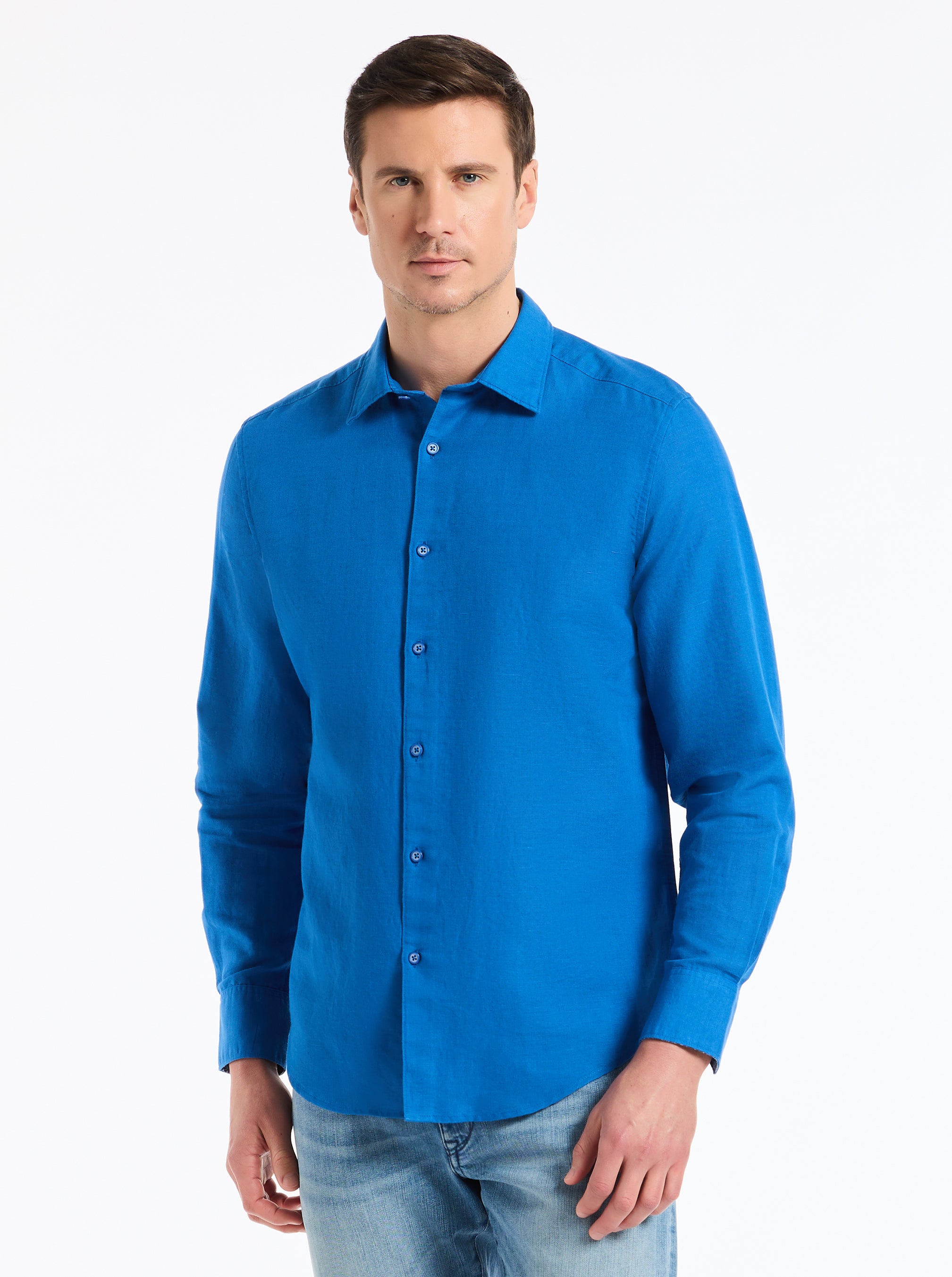 DAVIS LONG SLEEVE BUTTON DOWN SHIRT