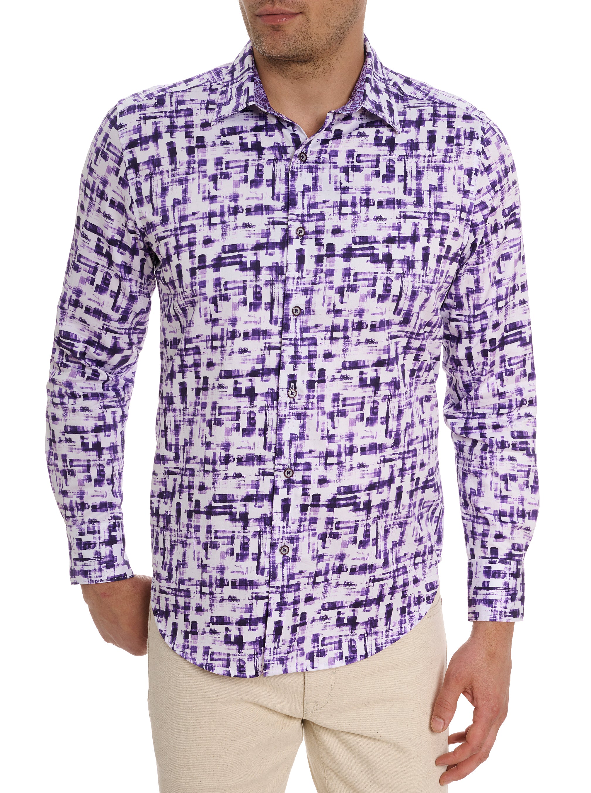 DELUCA LONG SLEEVE BUTTON DOWN SHIRT