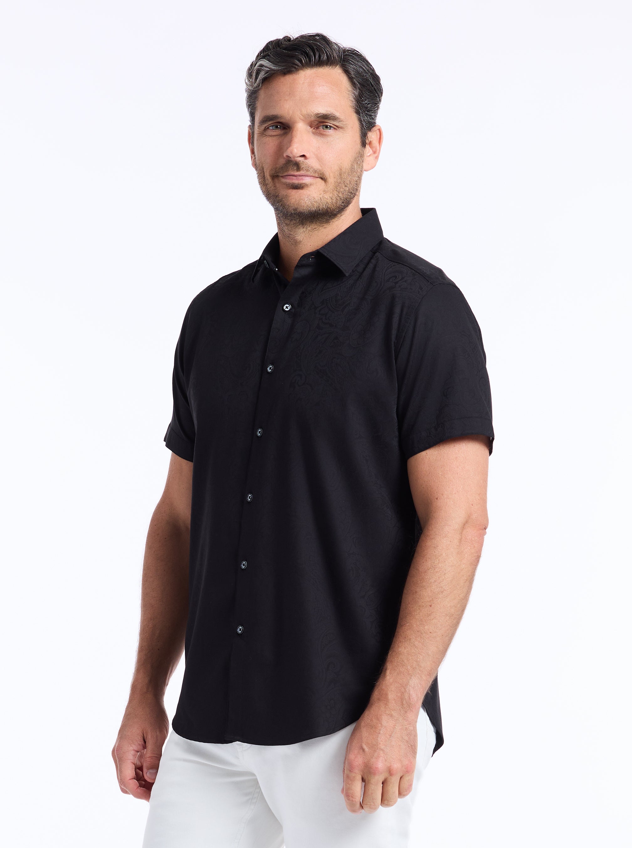 HUDSON SHORT SLEEVE BUTTON DOWN SHIRT