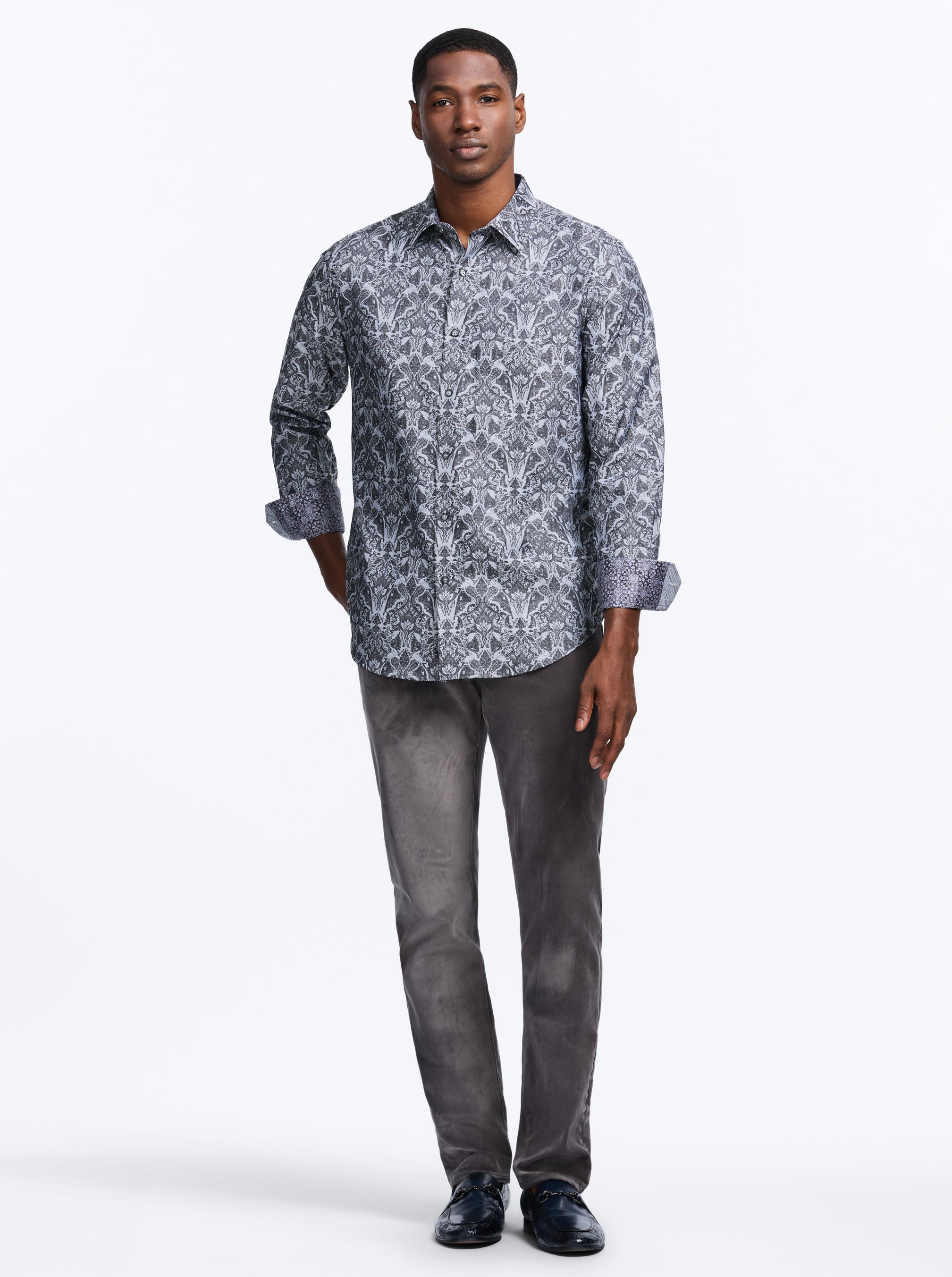 HIGHLAND LONG SLEEVE BUTTON DOWN SHIRT