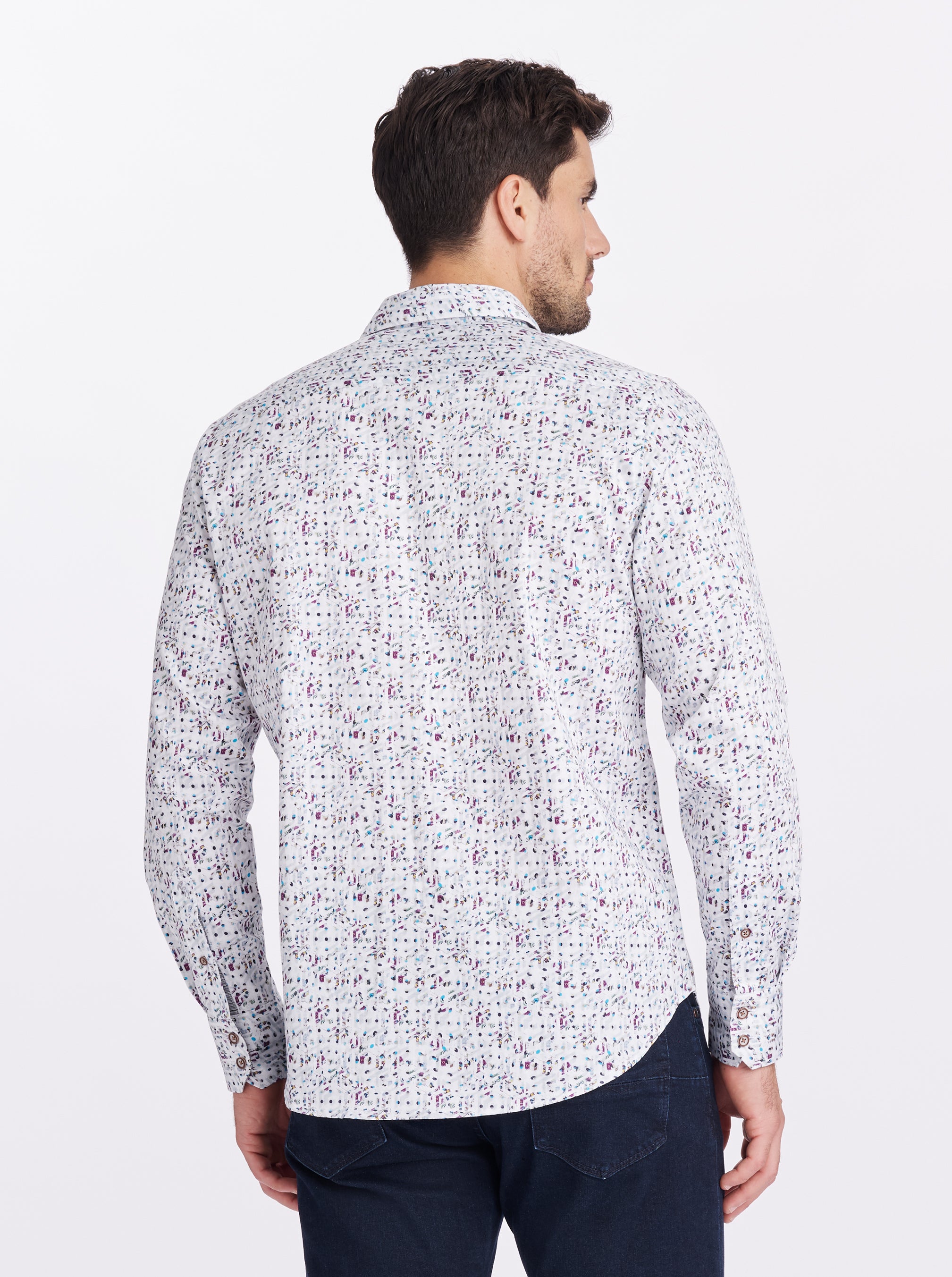 COMBE LONG SLEEVE BUTTON DOWN SHIRT