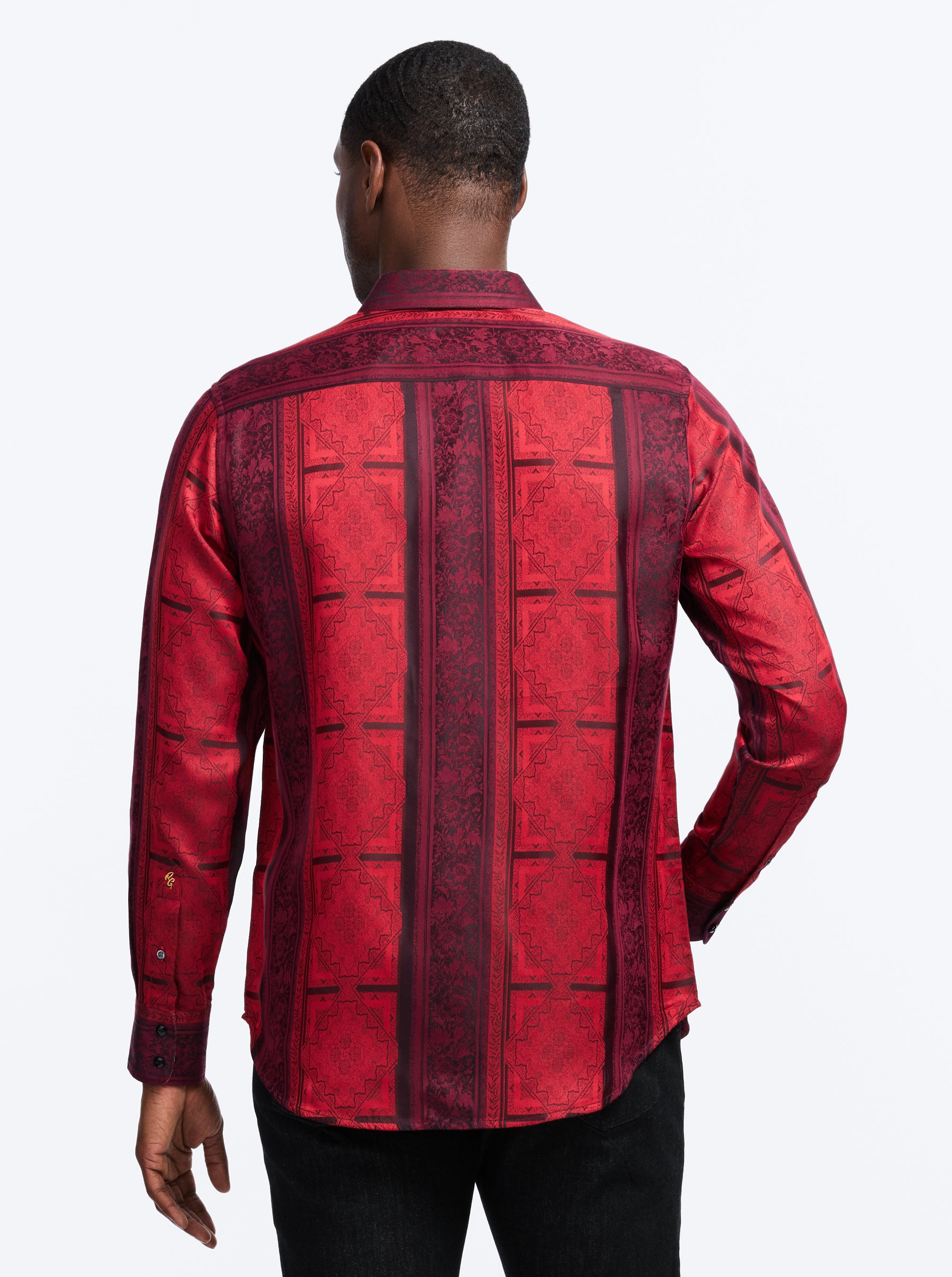 LIMITED EDITION CRIMSON CHEER LONG SLEEVE BUTTON DOWN SHIRT