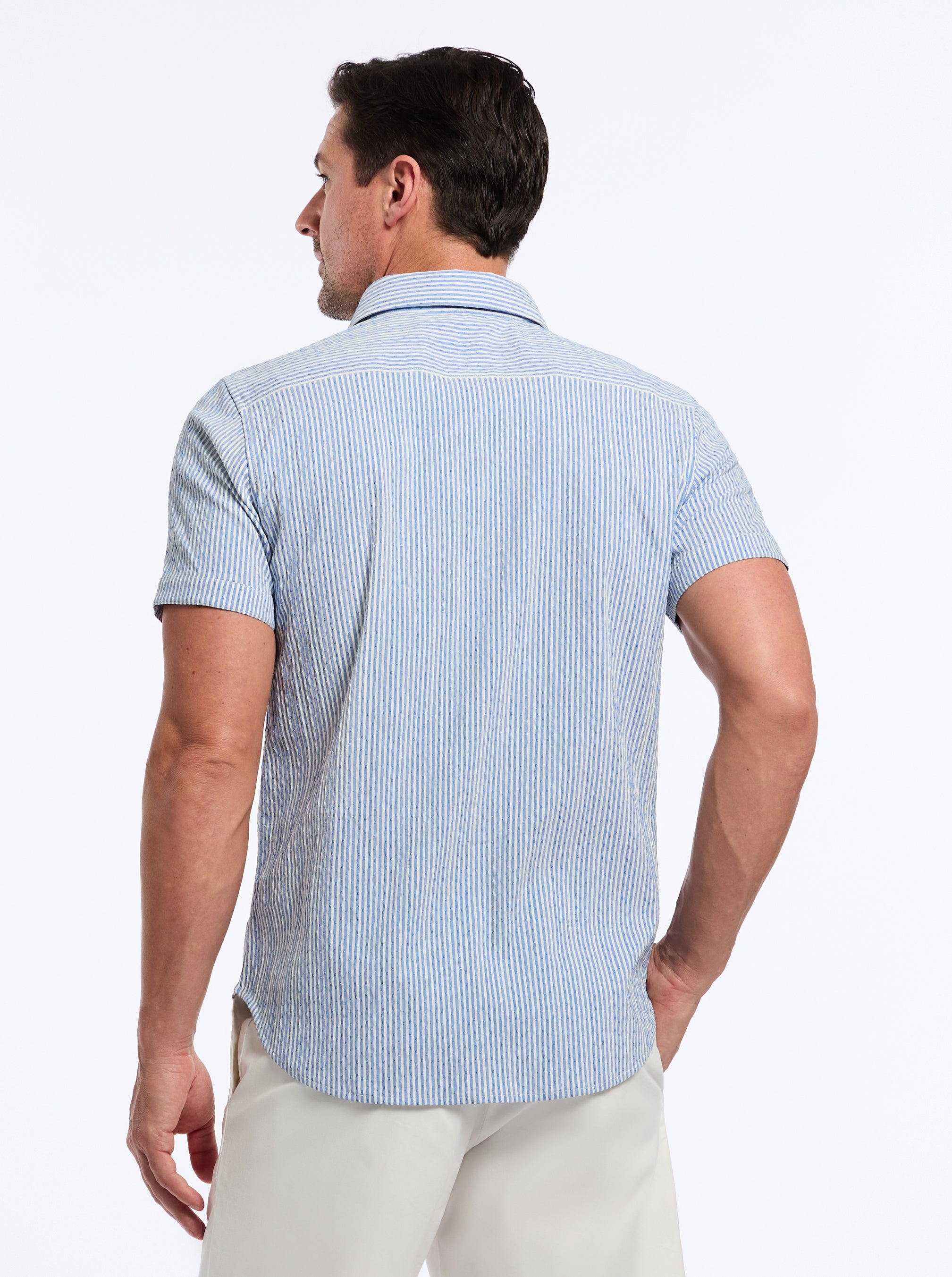 FORNILLO SHORT SLEEVE BUTTON DOWN SHIRT BIG