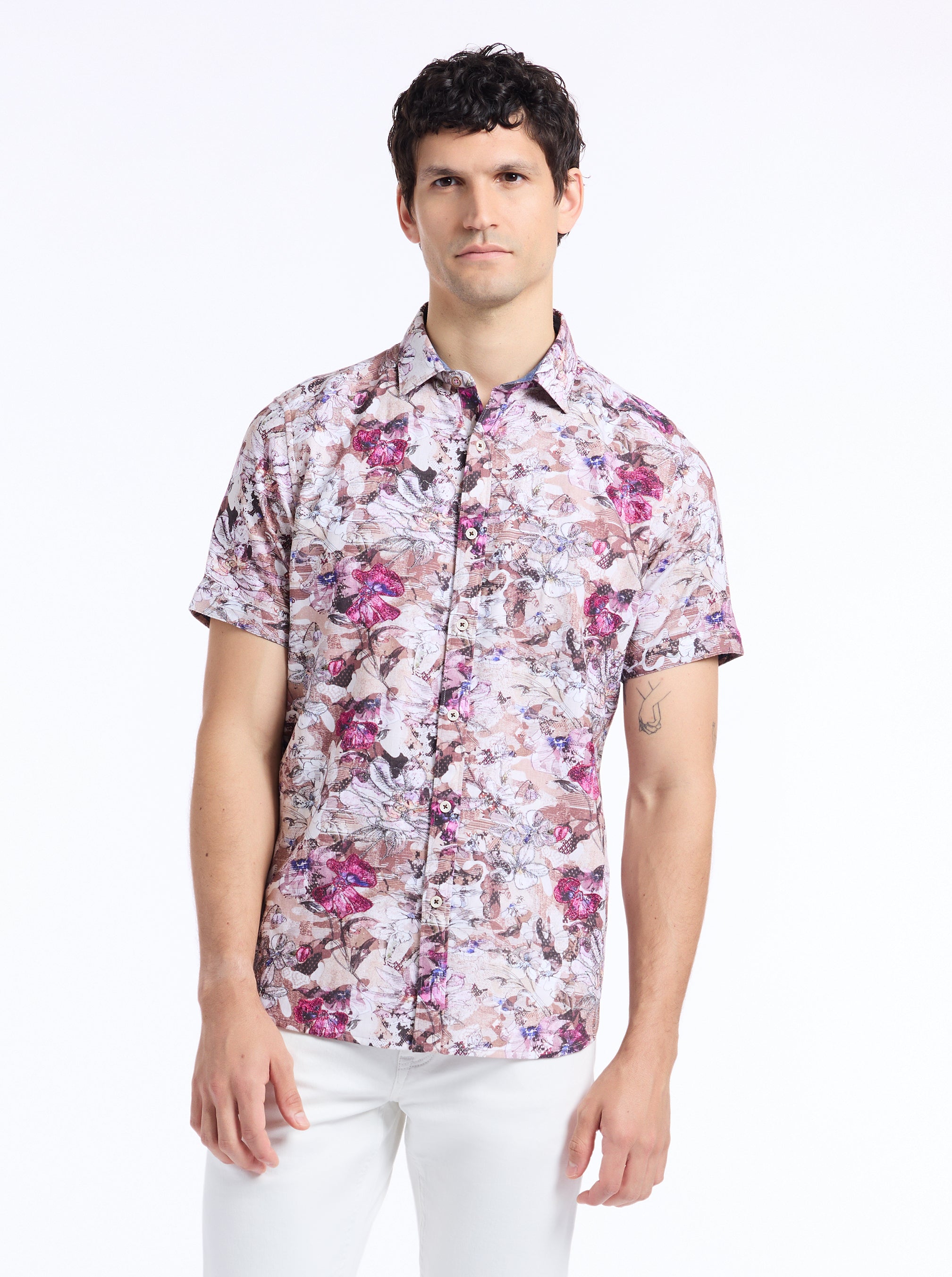 SHILLINGFORD SHORT SLEEVE BUTTON DOWN SHIRT TALL