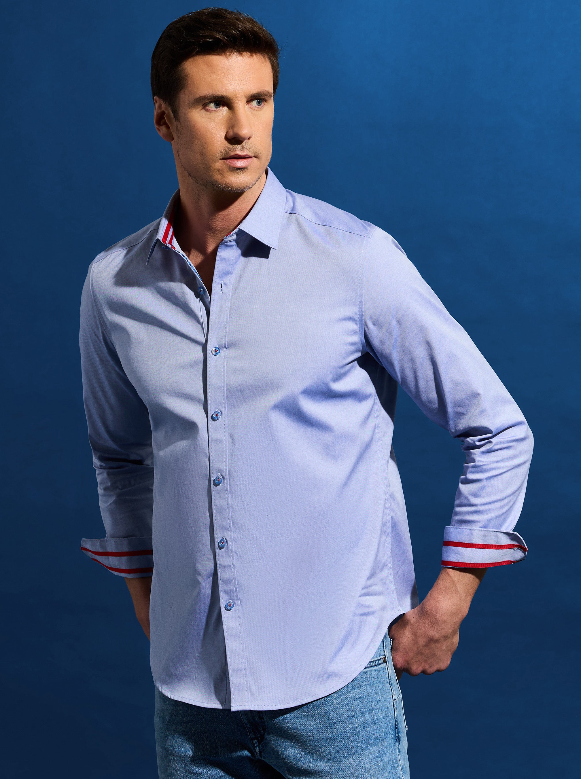 SUPERMAN™ x ROBERT GRAHAM POWER OF HOPE LONG SLEEVE BUTTON DOWN SHIRT