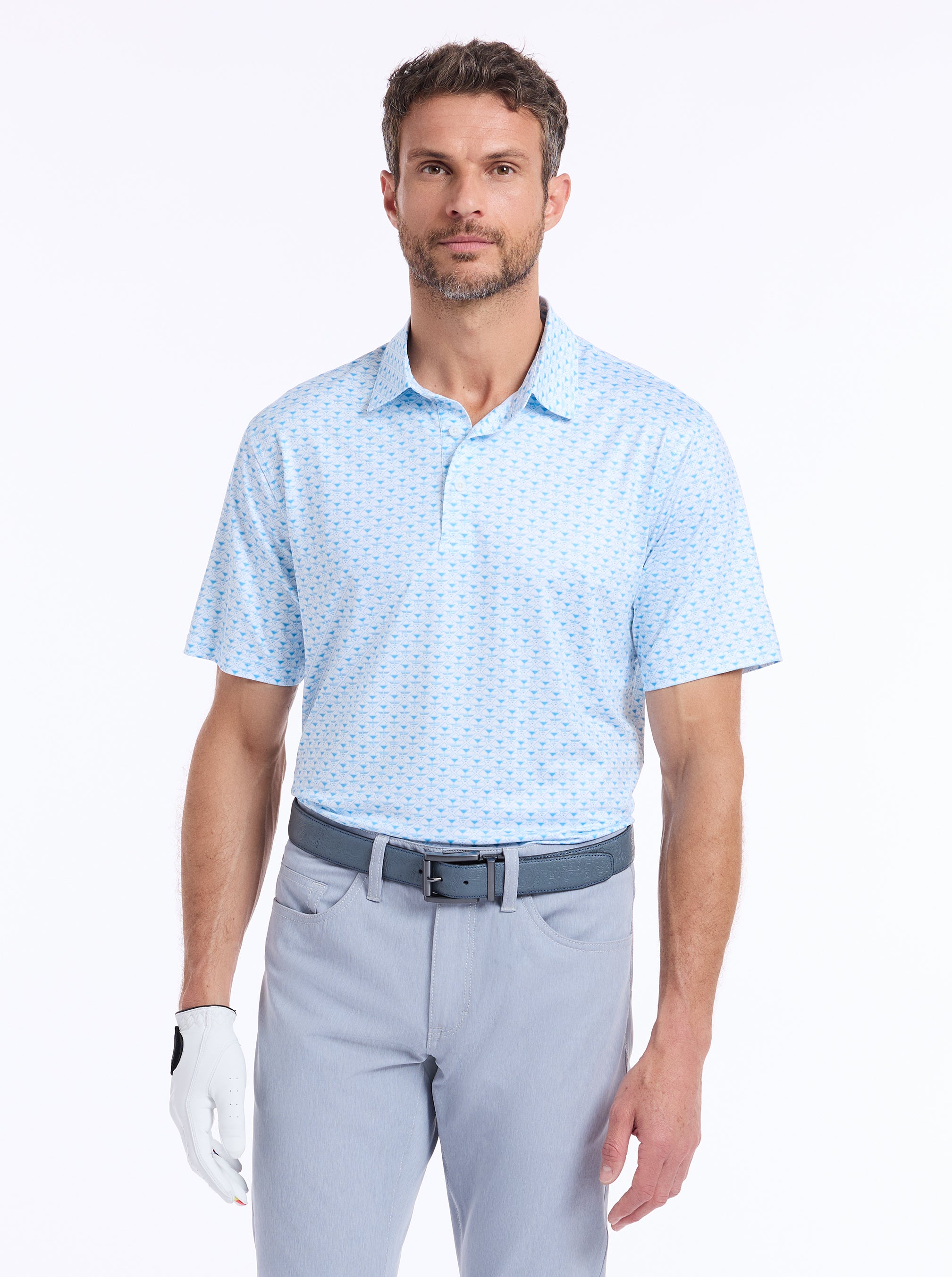 LINKS & DRINKS SHORT SLEEVE POLO