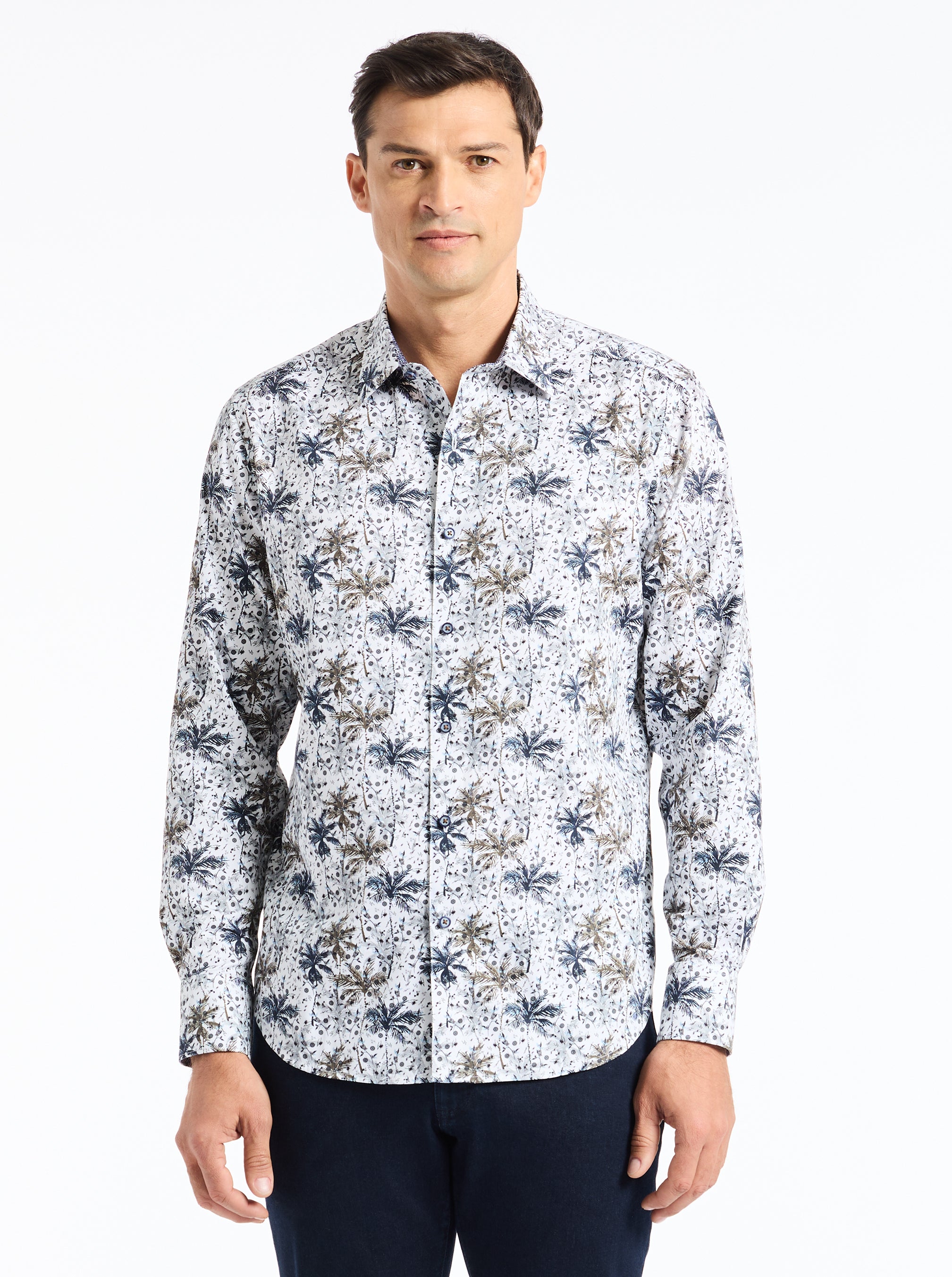 XAVIER LONG SLEEVE BUTTON DOWN SHIRT