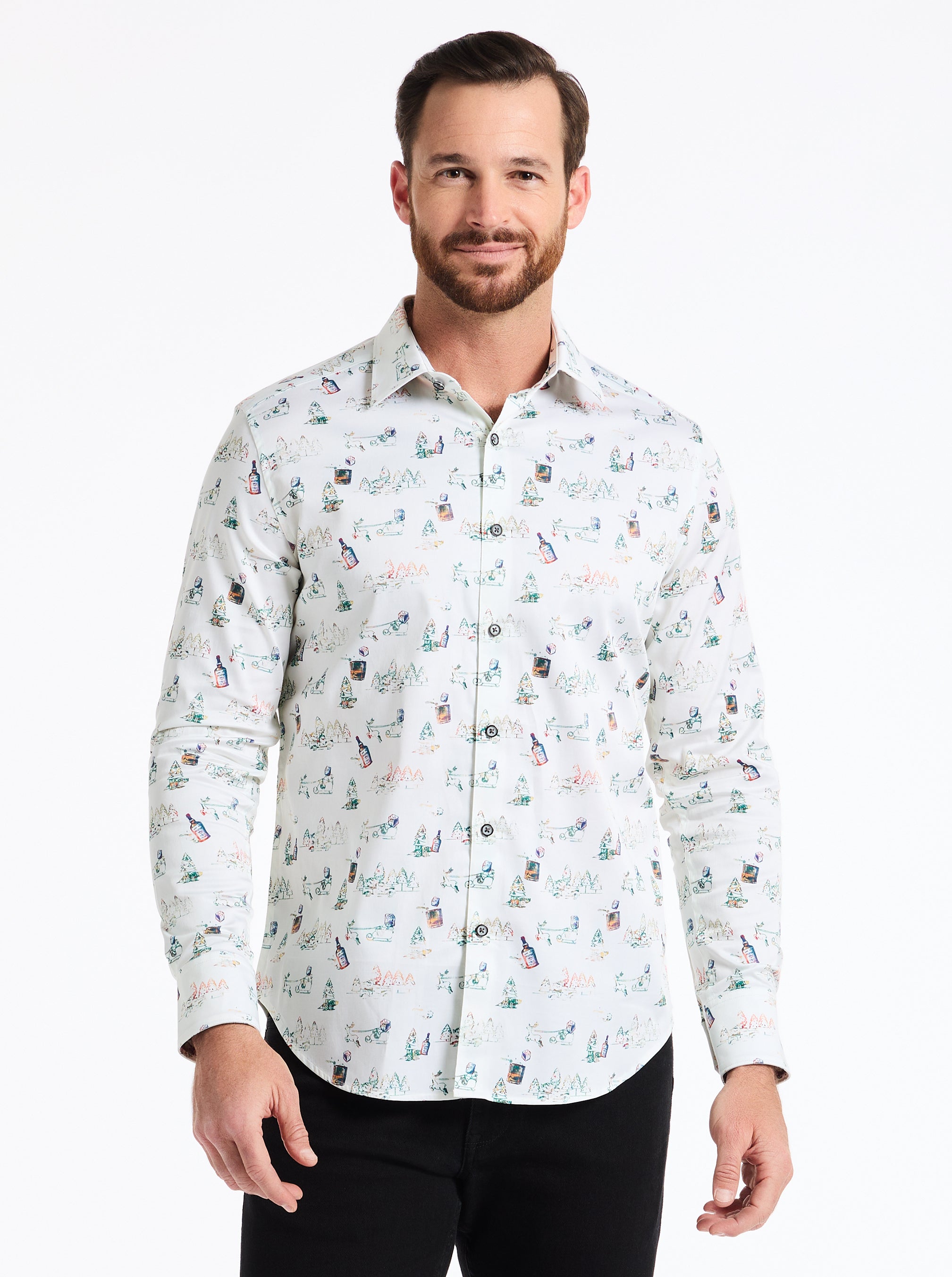 HOT TODDY LONG SLEEVE BUTTON DOWN SHIRT
