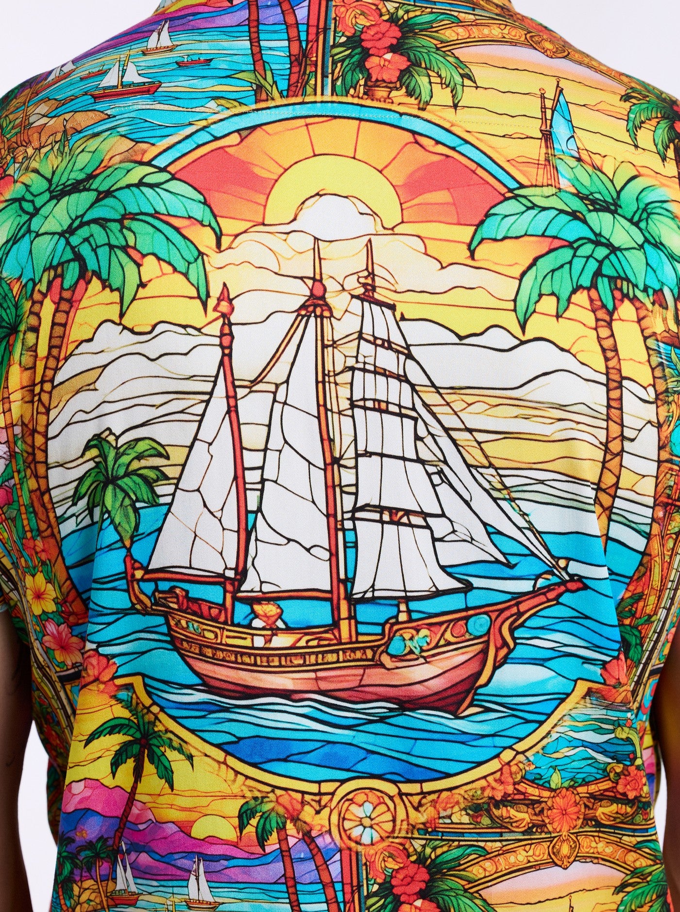 LIMITED EDITION THE SAILOR SKY SHORT SLEEVE BUTTON DOWN SHIRT