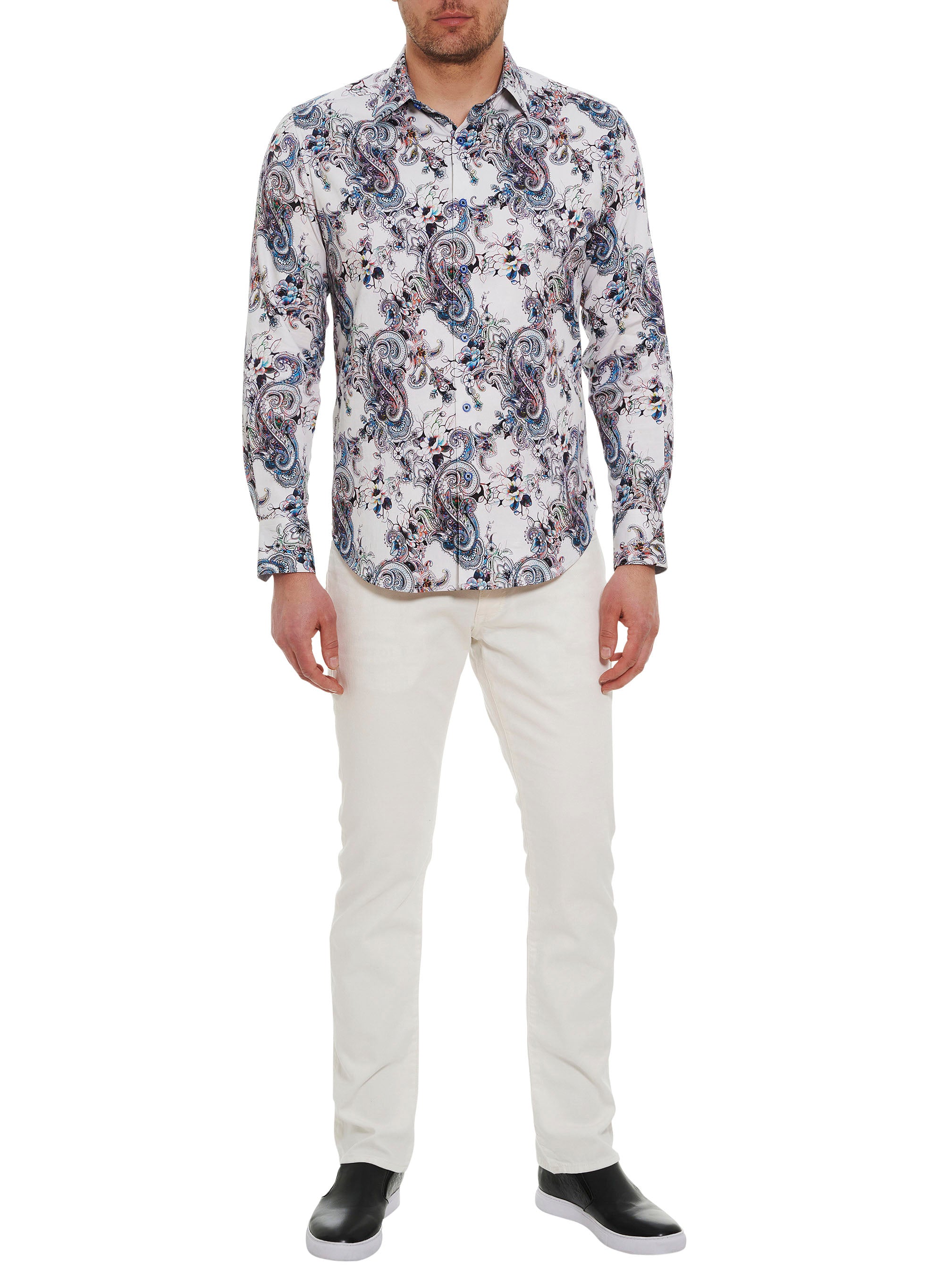 SATURN LONG SLEEVE BUTTON DOWN SHIRT