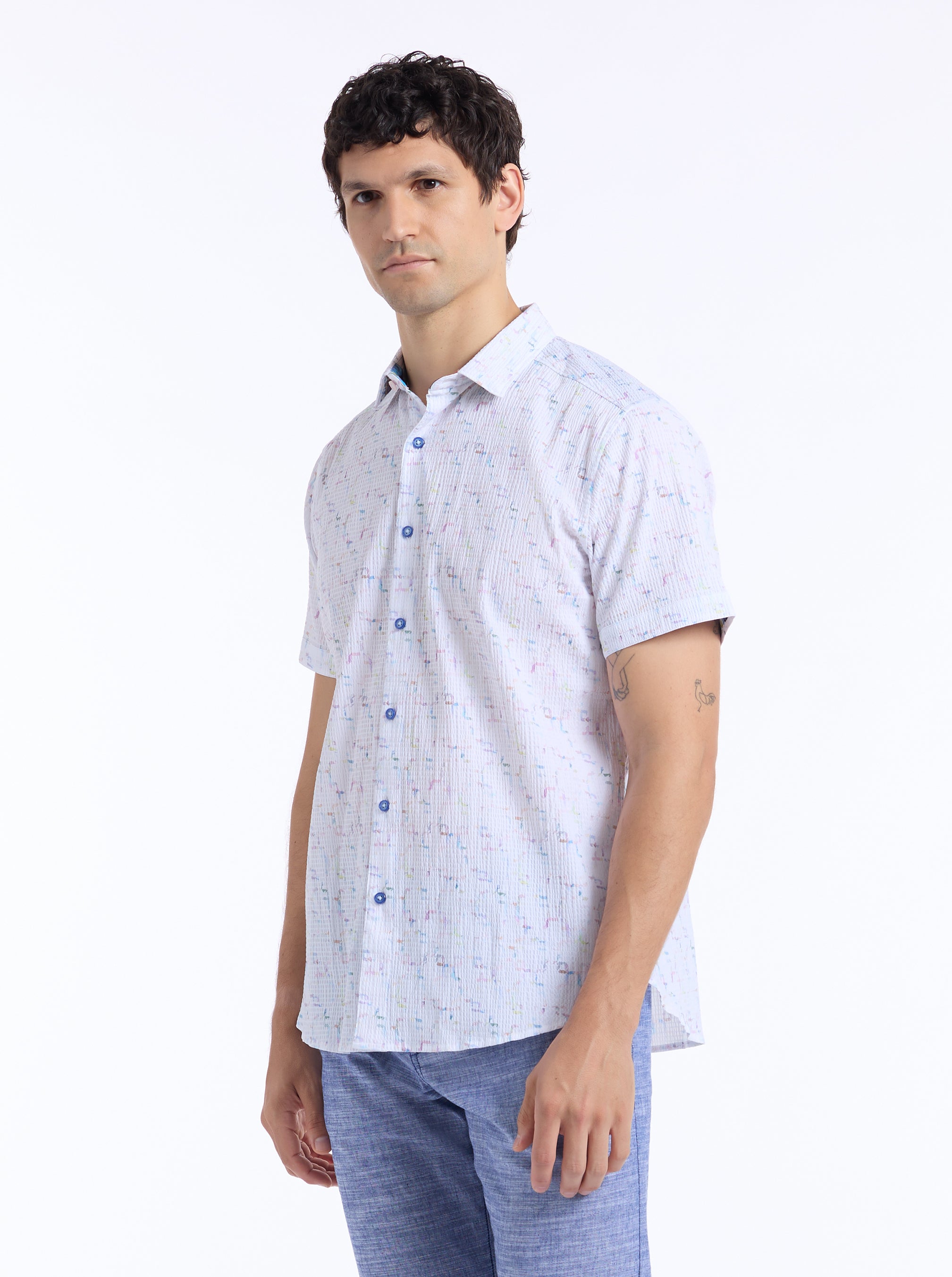 KINGSHOLD SHORT SLEEVE BUTTON DOWN SHIRT
