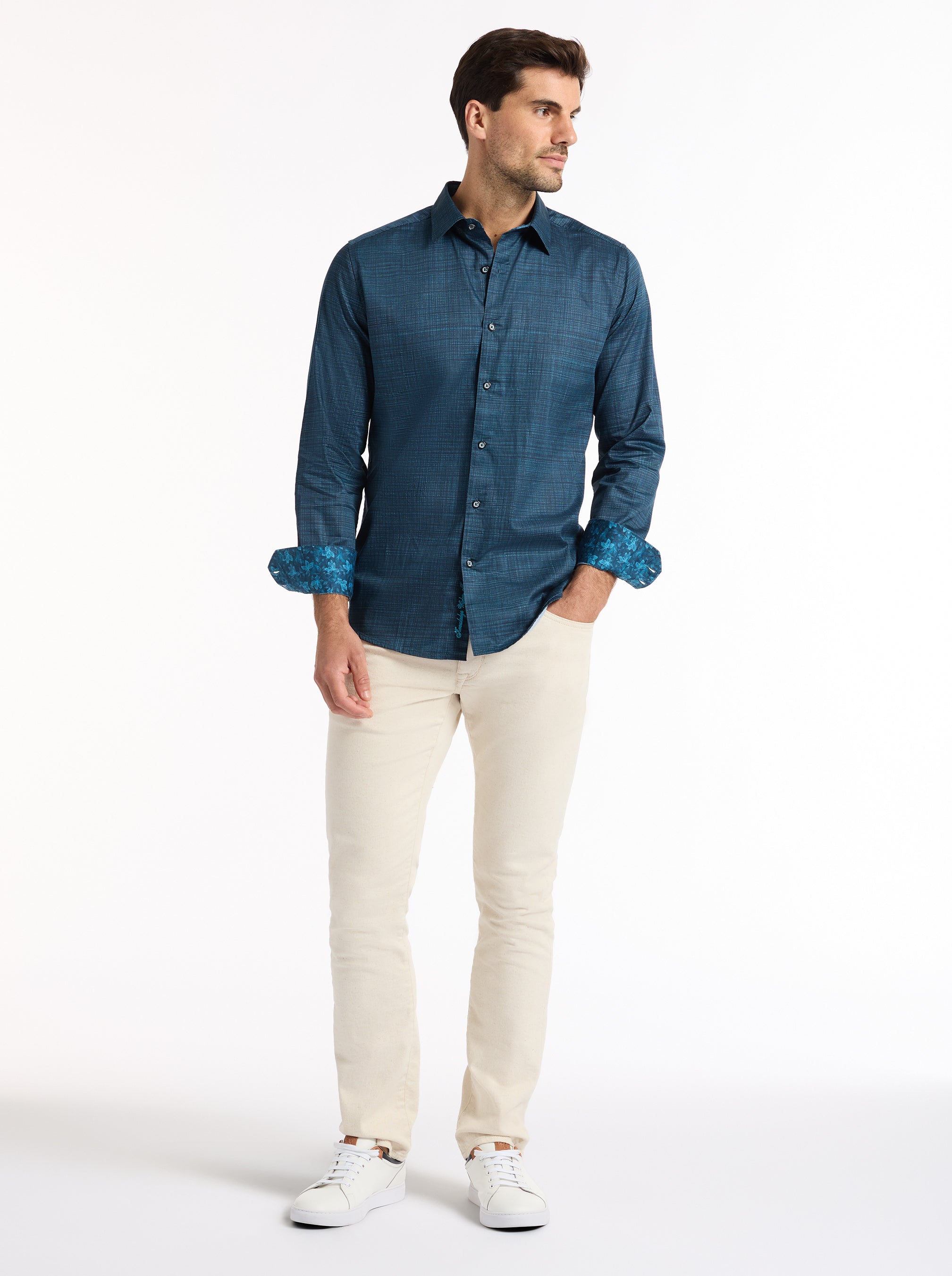 ROTH LONG SLEEVE BUTTON DOWN SHIRT