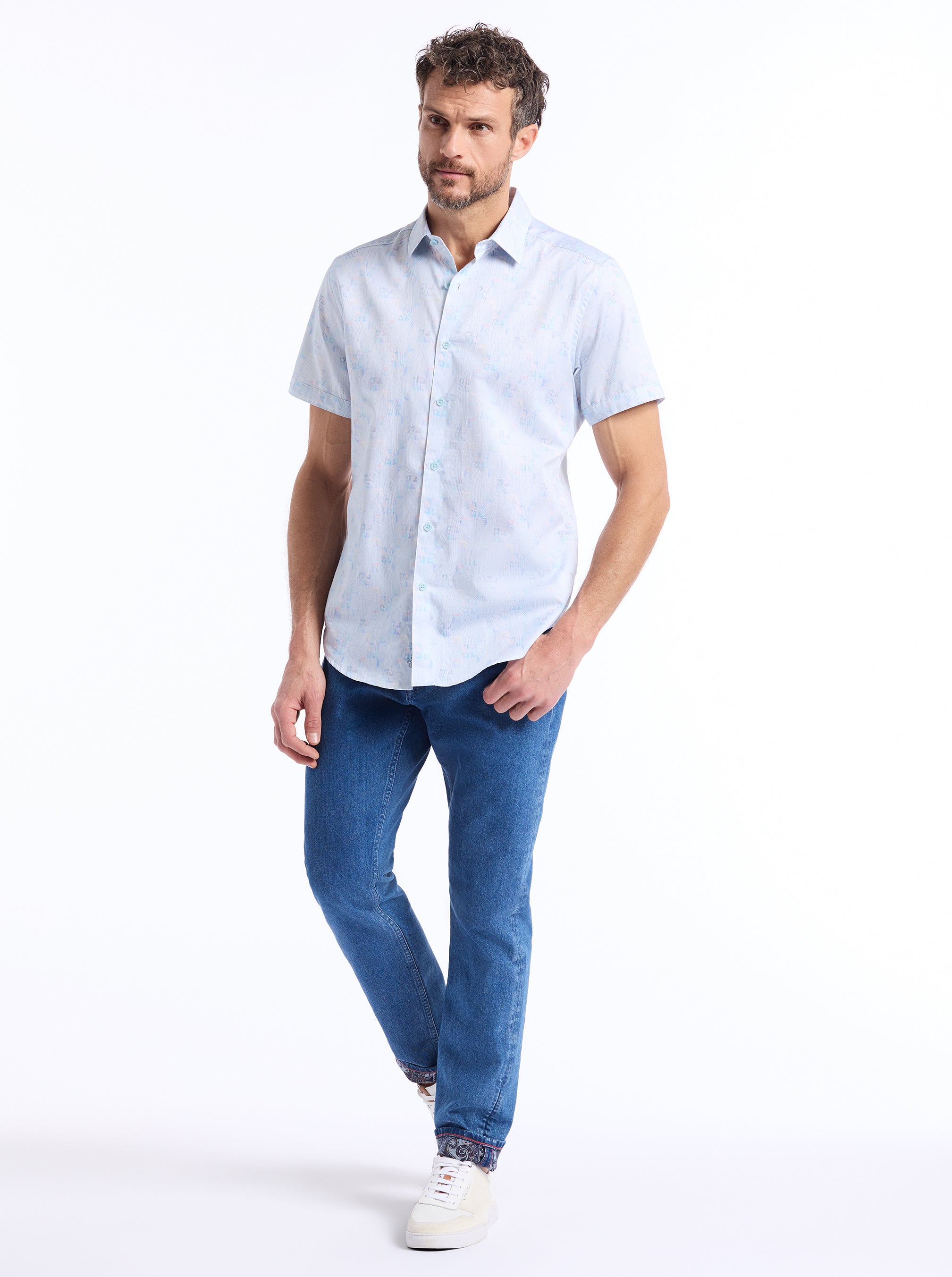 PELL SHORT SLEEVE BUTTON DOWN SHIRT