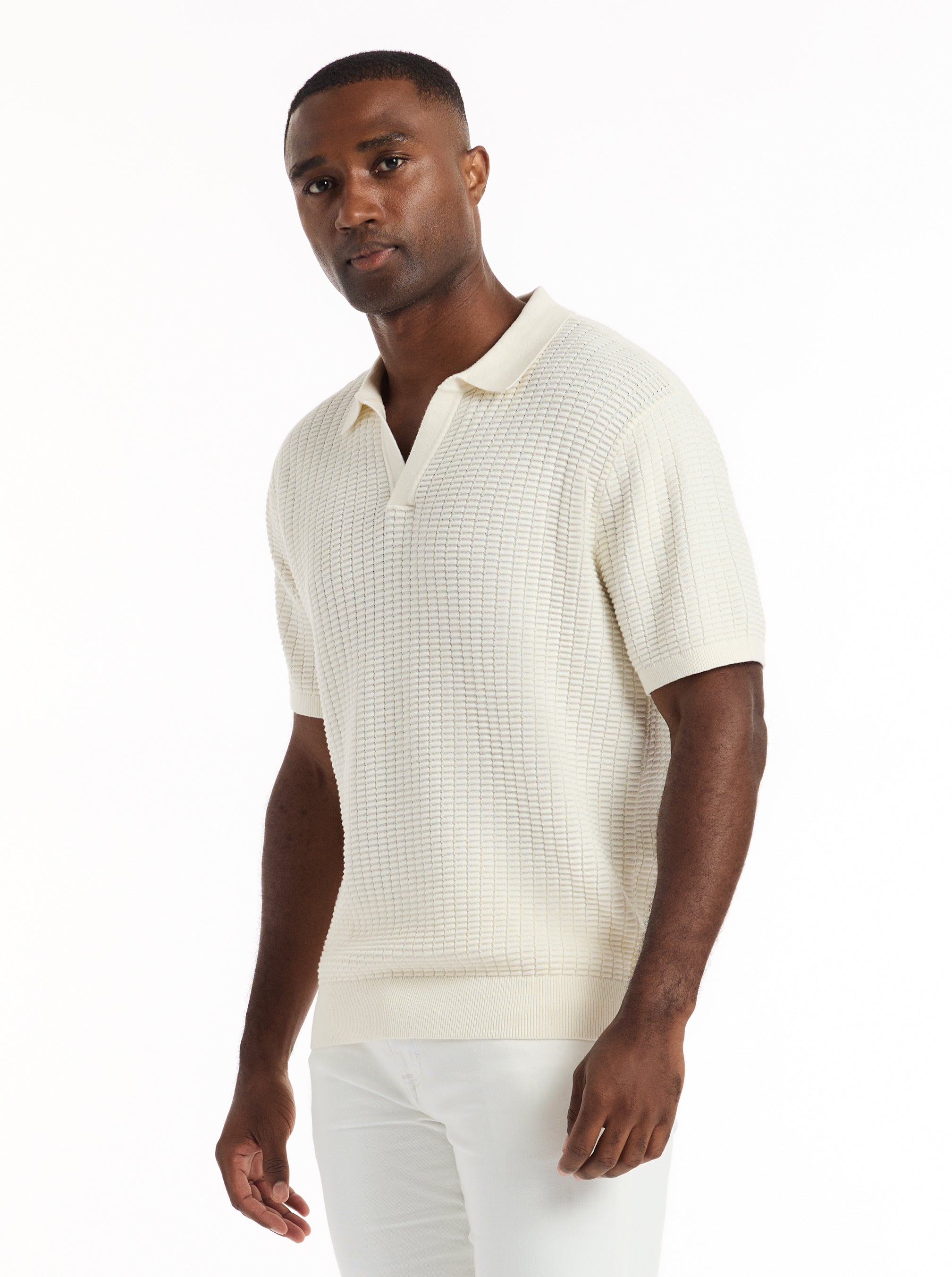 MACOMBS SHORT SLEEVE SWEATER POLO