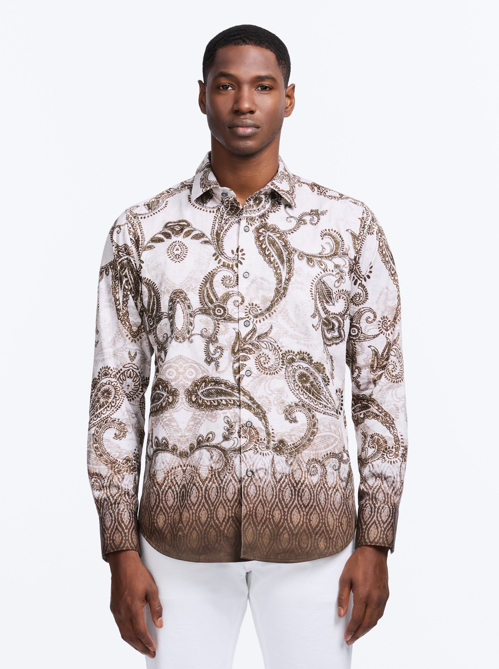 WALLINGTON LONG SLEEVE BUTTON DOWN SHIRT