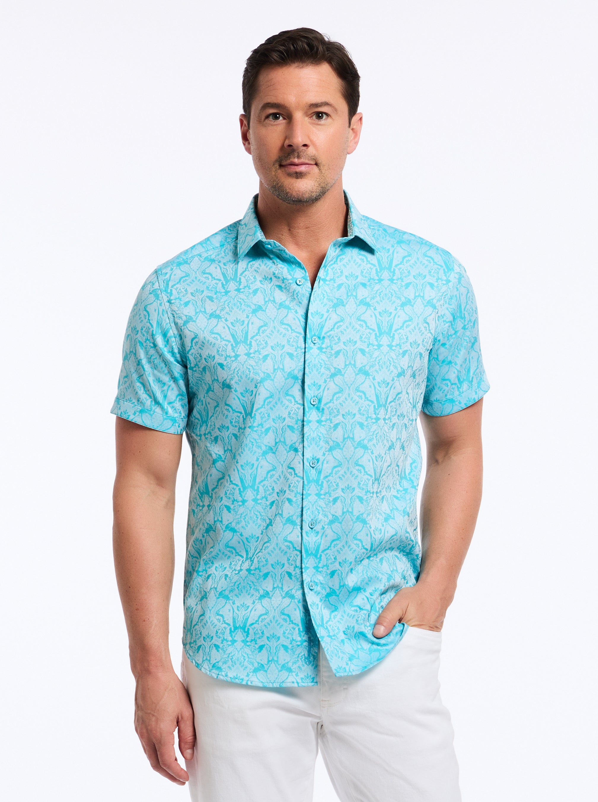 HIGHLAND SHORT SLEEVE BUTTON DOWN SHIRT