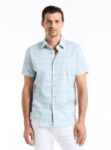 MIRAGE SHORT SLEEVE BUTTON DOWN SHIRT