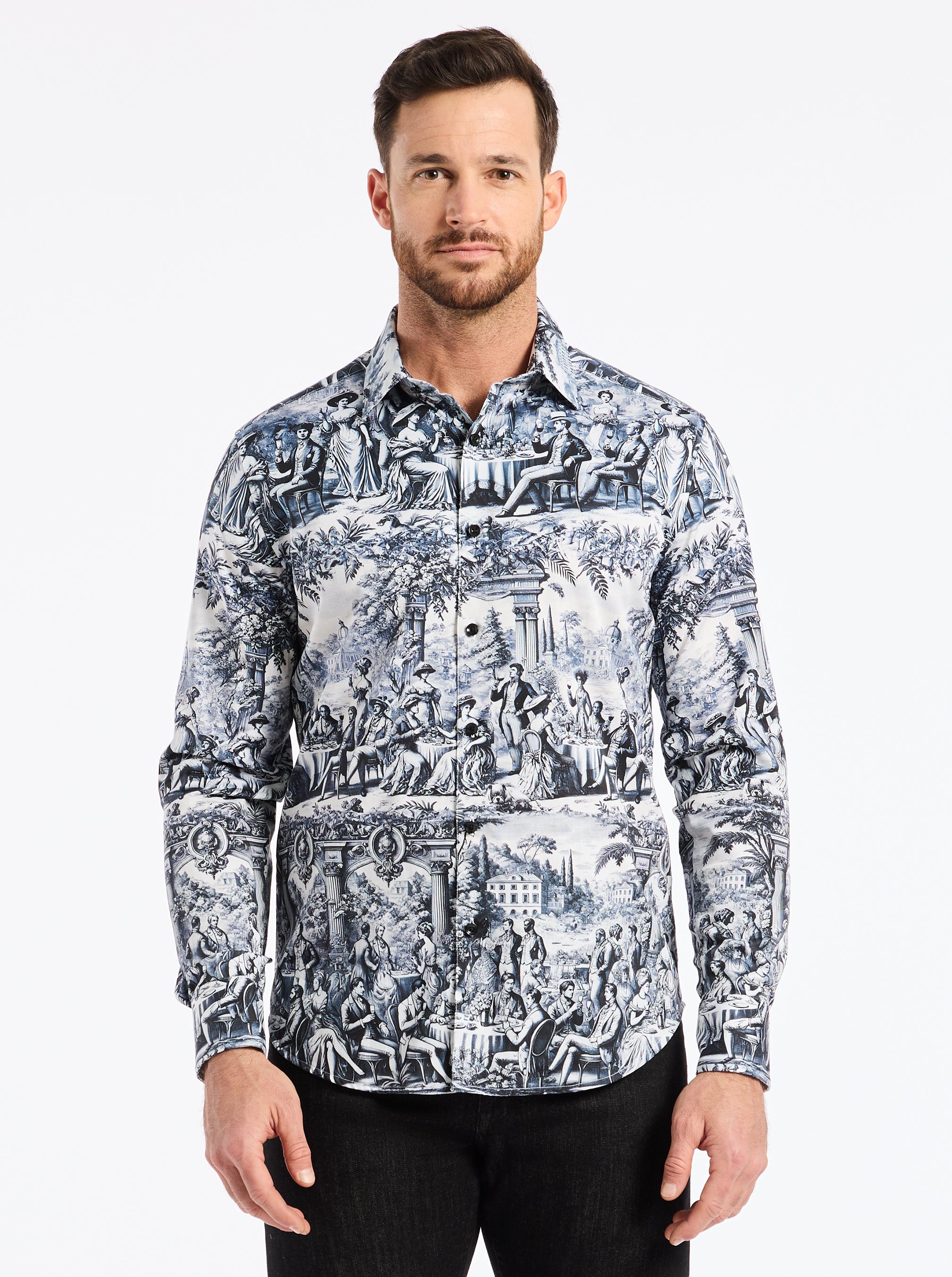 SOCIALITES LONG SLEEVE BUTTON DOWN SHIRT