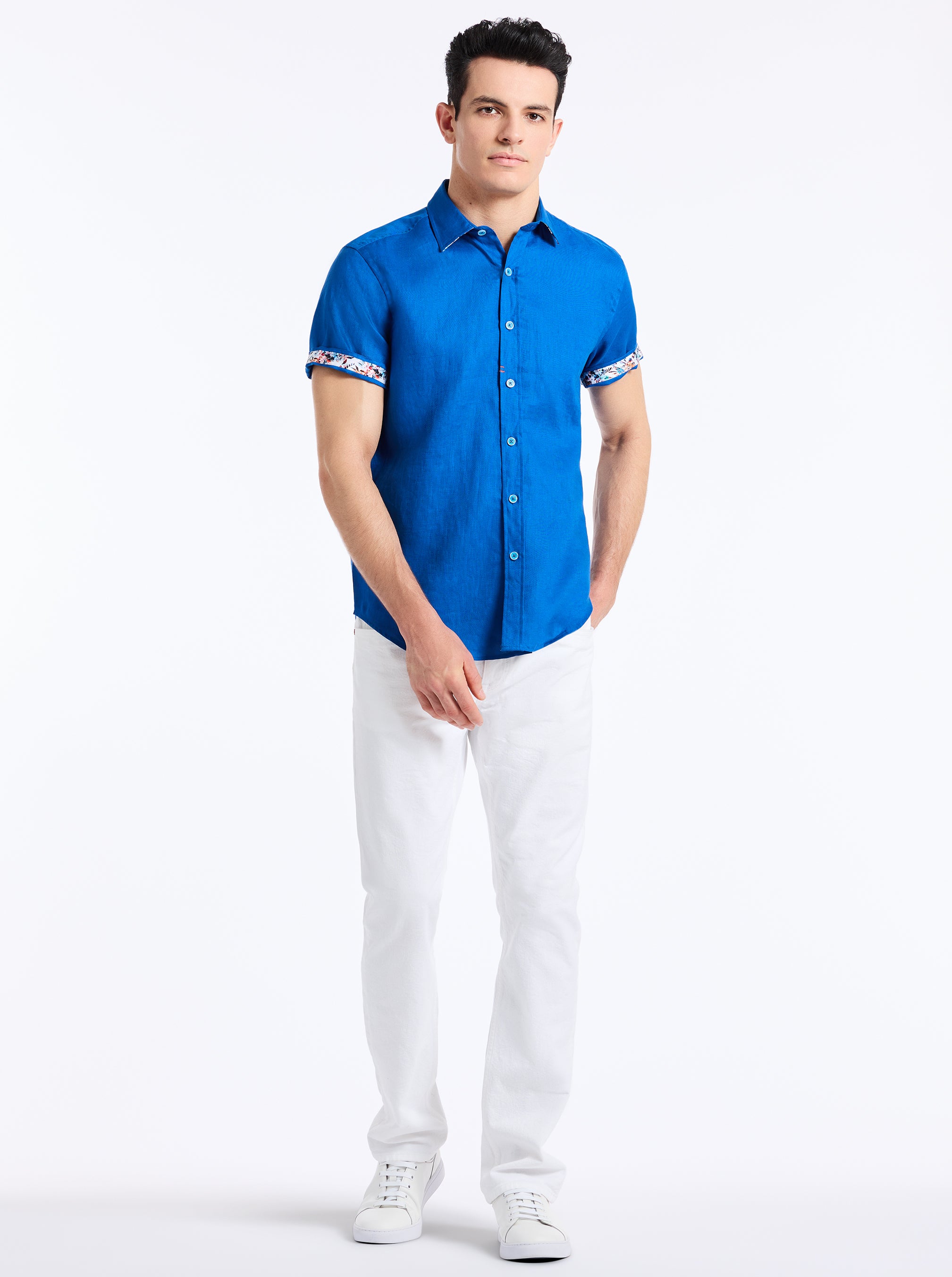 WENLOCK SHORT SLEEVE BUTTON DOWN SHIRT
