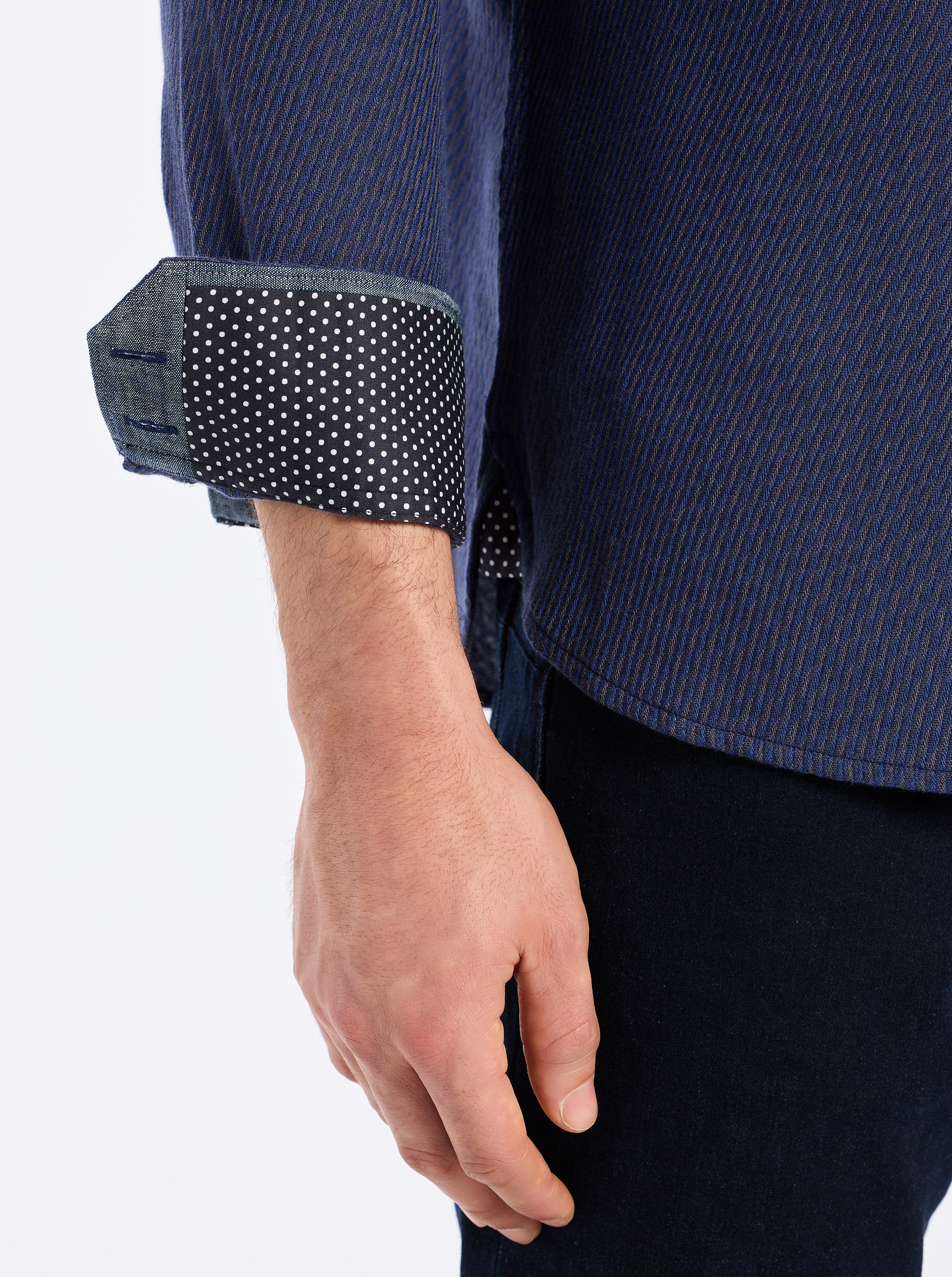 LEONARD LONG SLEEVE BUTTON DOWN SHIRT