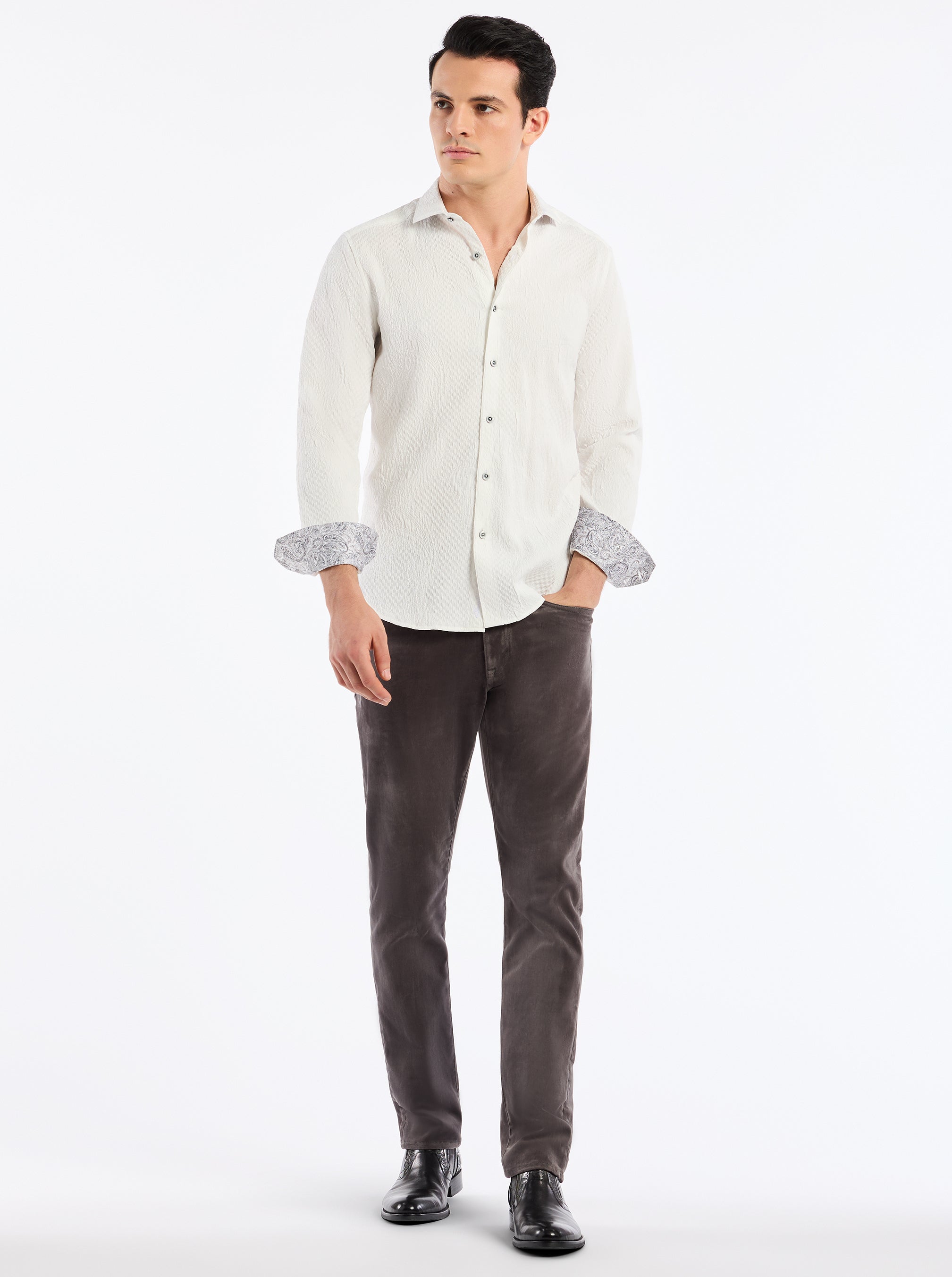 DEVONSHIRE LONG SLEEVE BUTTON DOWN SHIRT