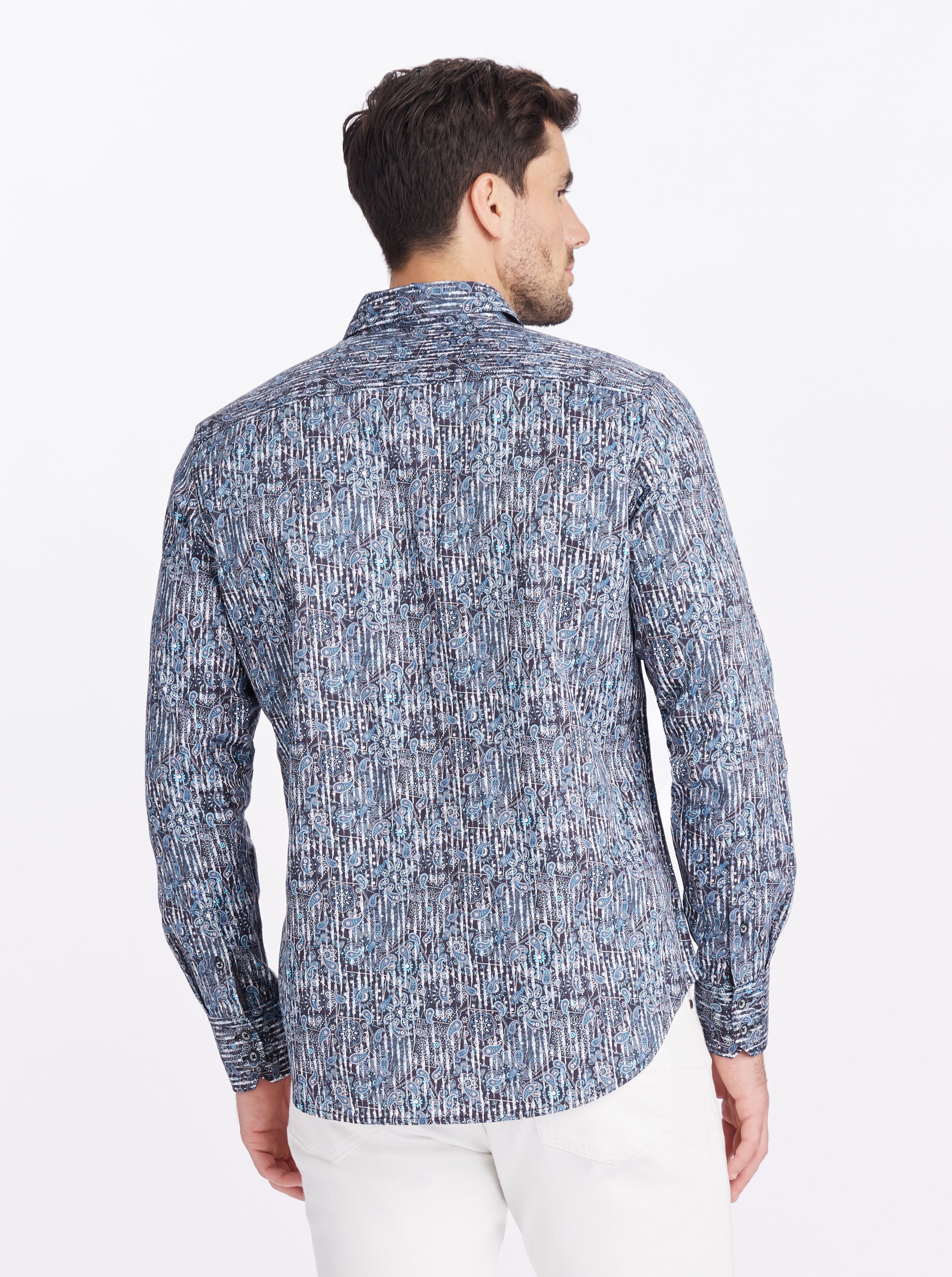 EGTON LONG SLEEVE BUTTON DOWN SHIRT