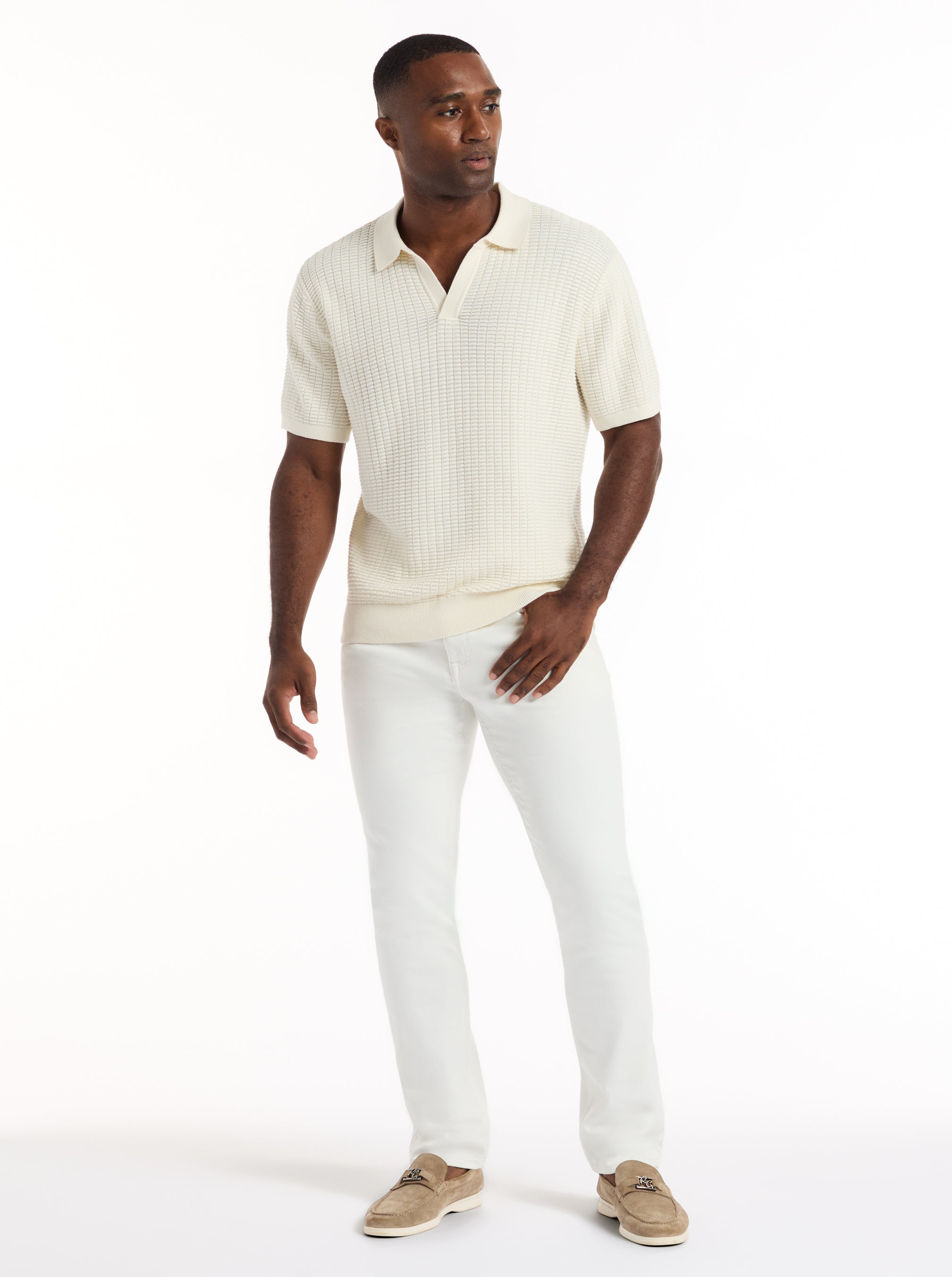 MACOMBS SHORT SLEEVE SWEATER POLO