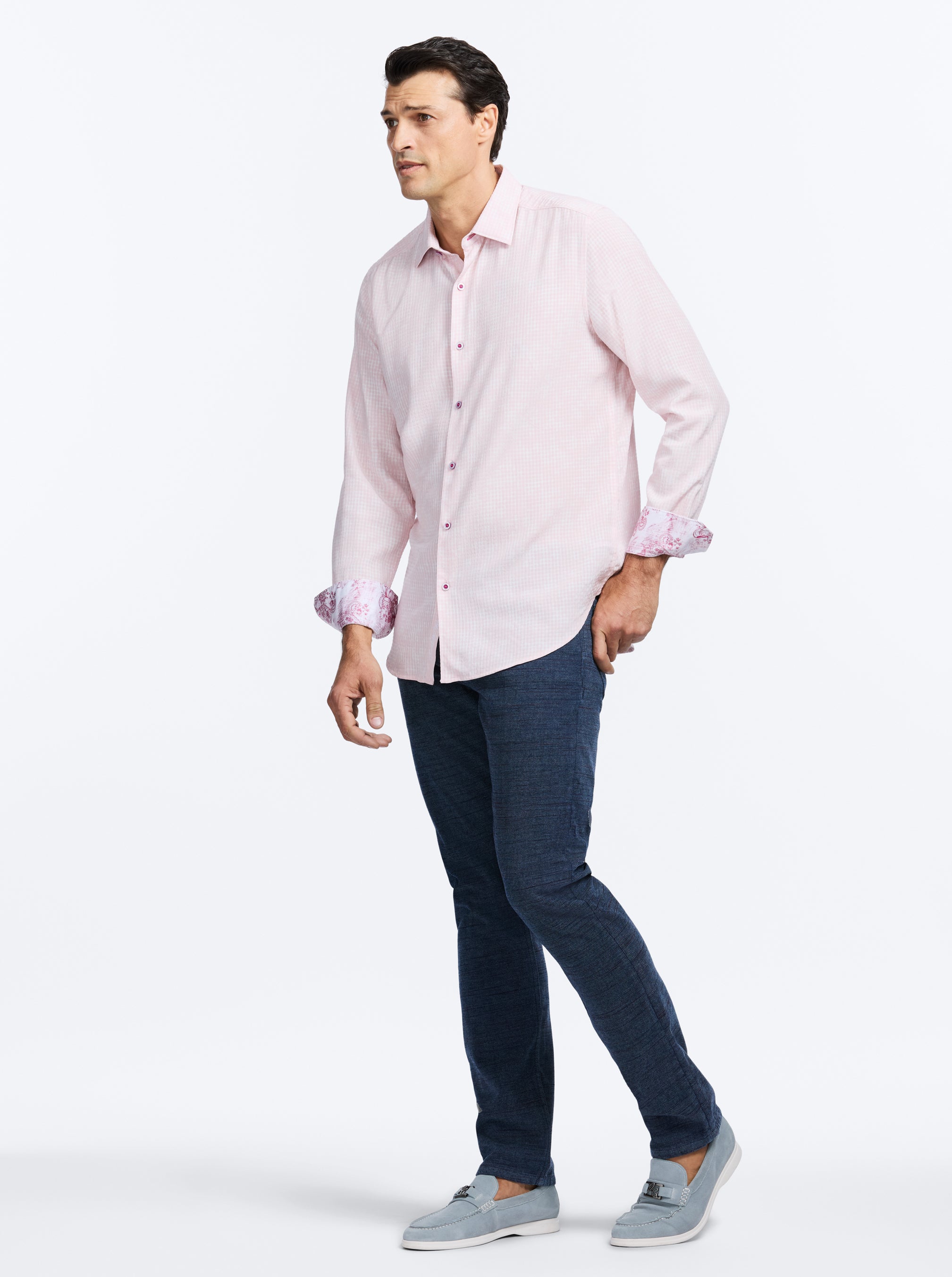 ANGOLA LONG SLEEVE BUTTON DOWN SHIRT