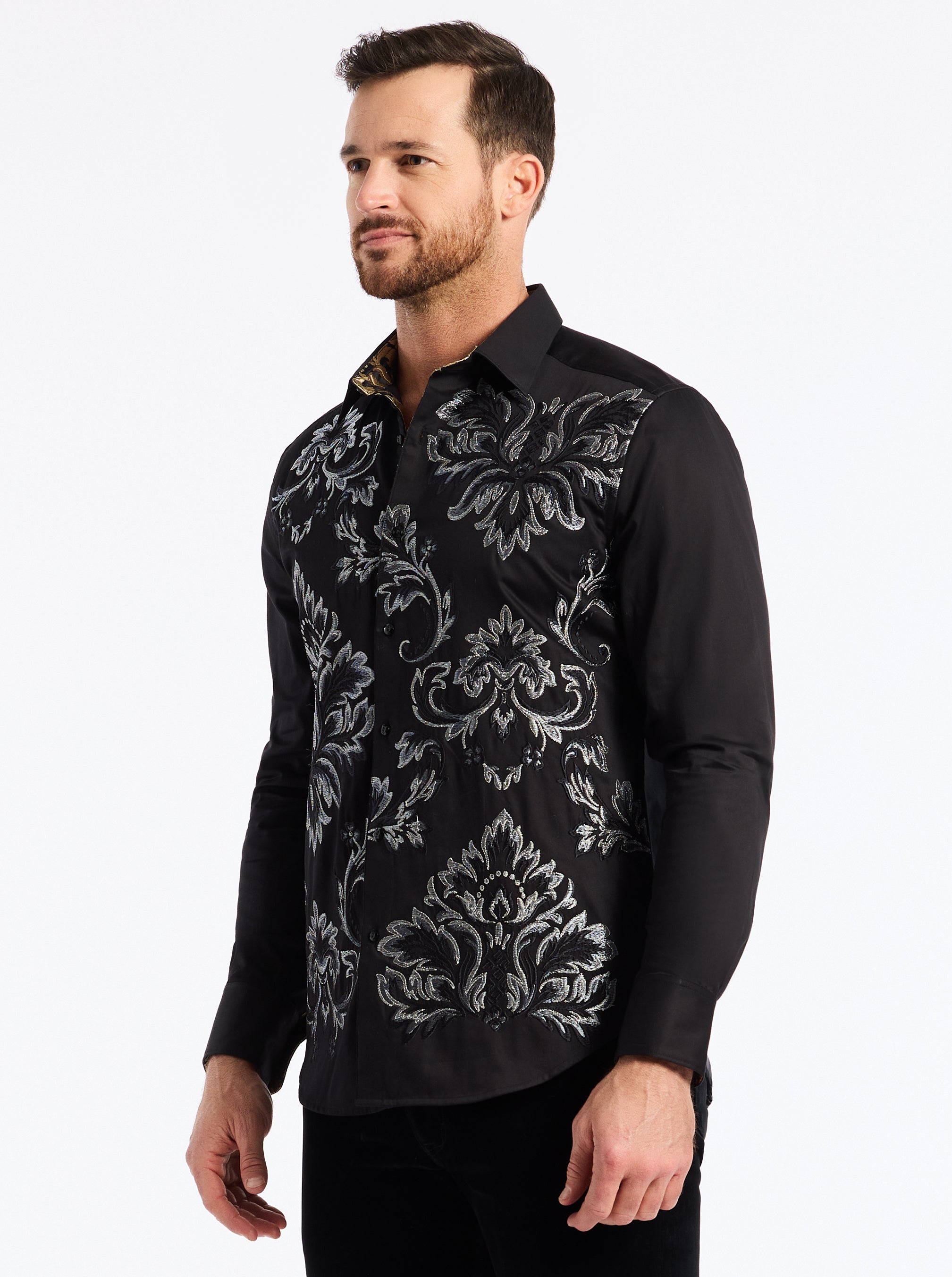 LIMITED EDITION LION'S SHADOW LONG SLEEVE BUTTON DOWN SHIRT