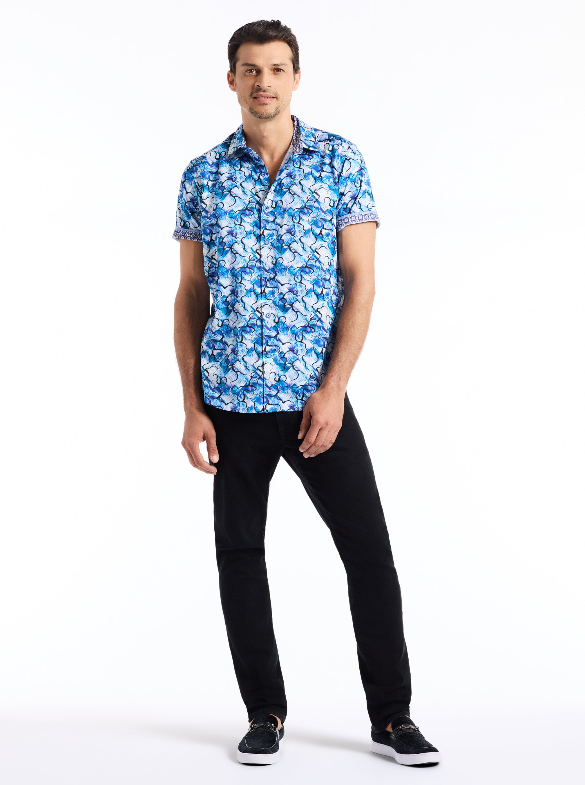 ROCHE SHORT SLEEVE BUTTON DOWN SHIRT
