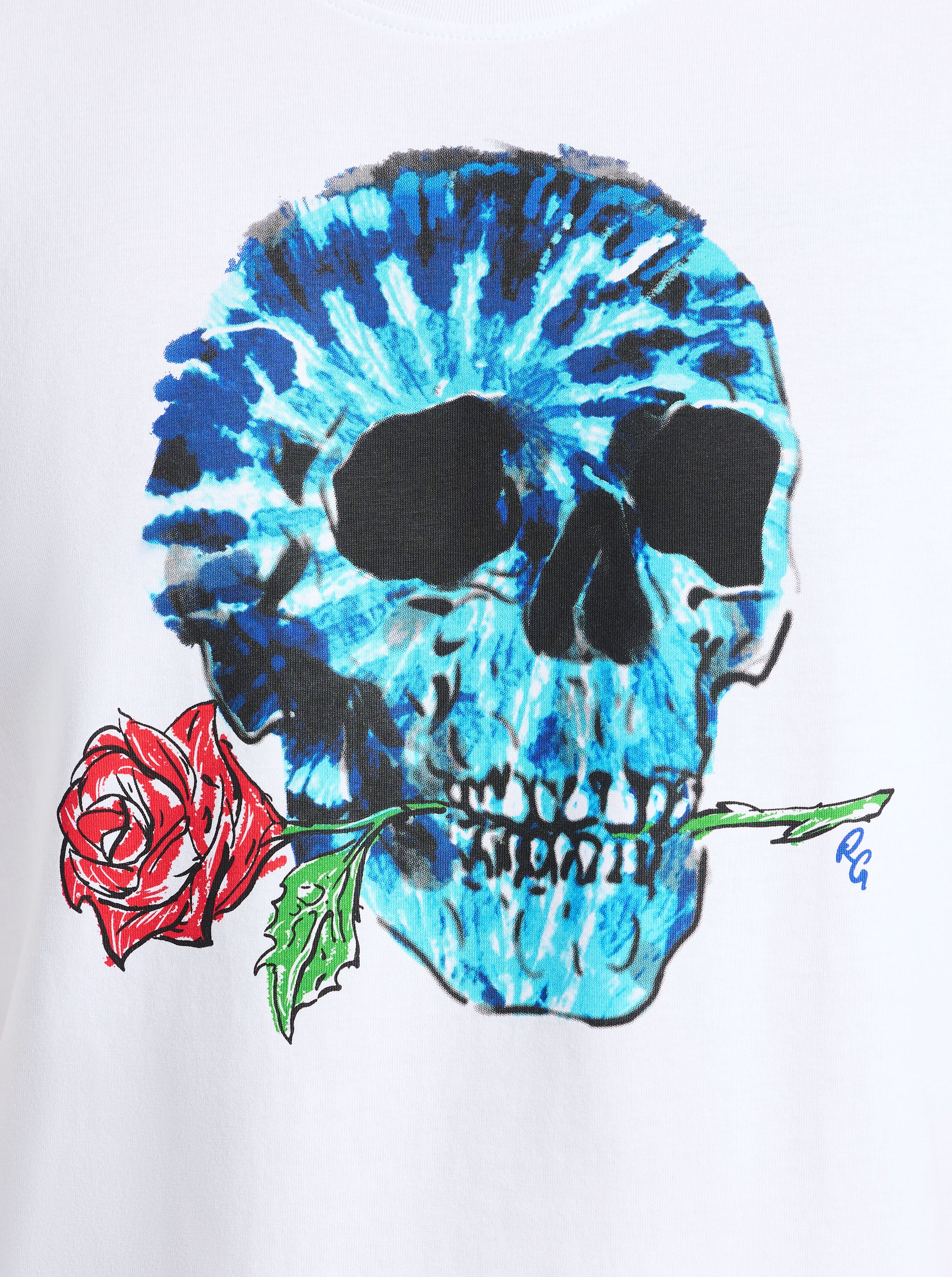 TIE DYE SKULL SHORT SLEEVE T-SHIRT