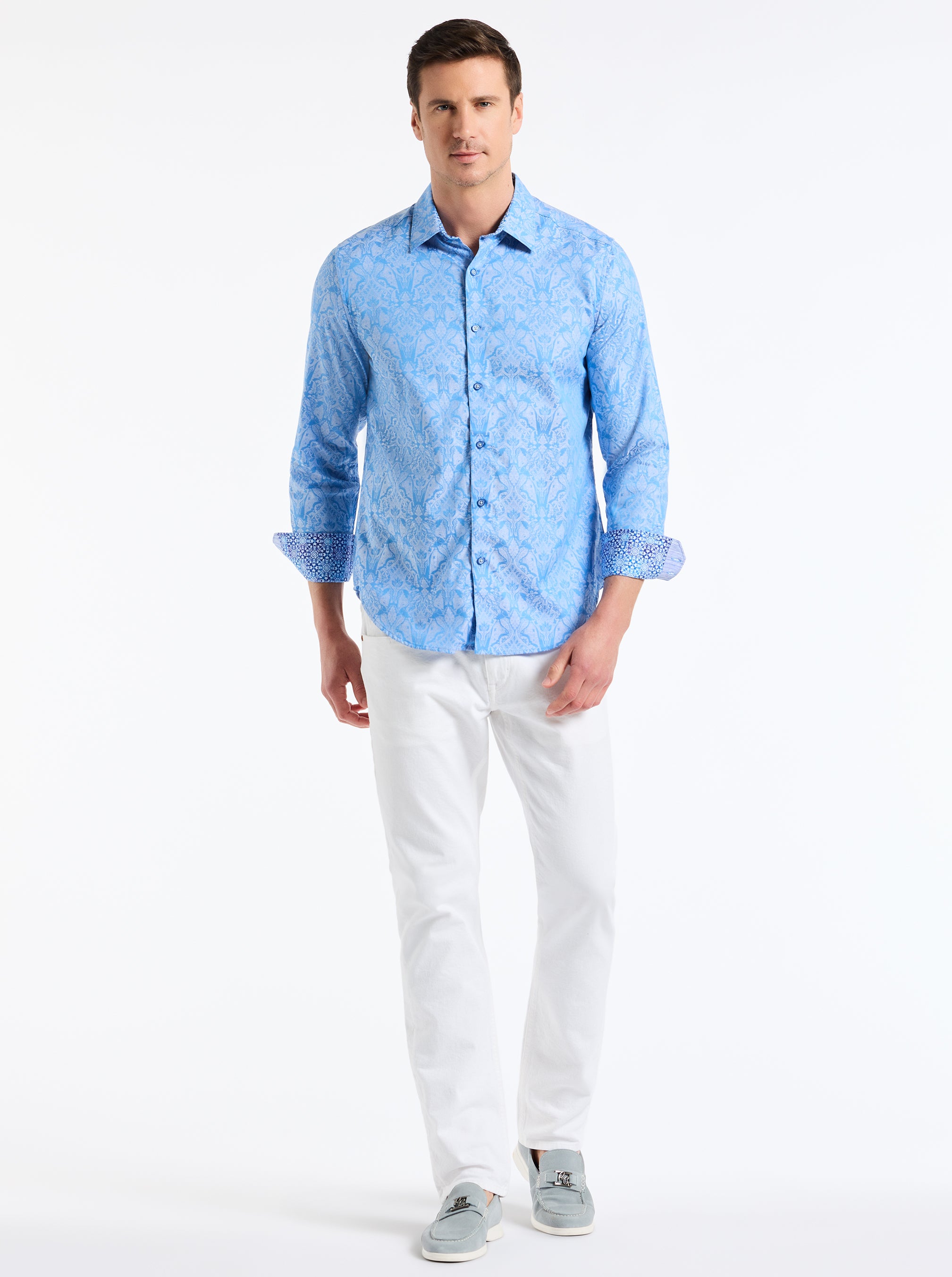 HIGHLAND LONG SLEEVE BUTTON DOWN SHIRT BIG