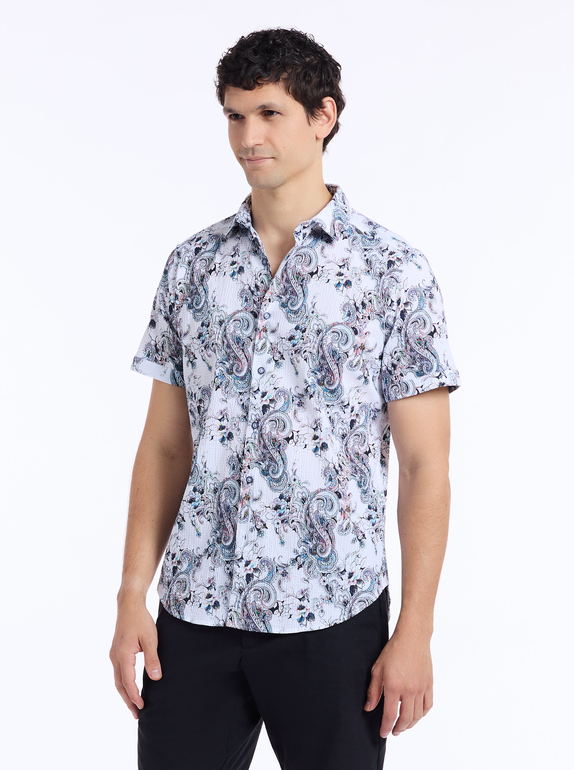 PICKWICK SHORT SLEEVE BUTTON DOWN SHIRT