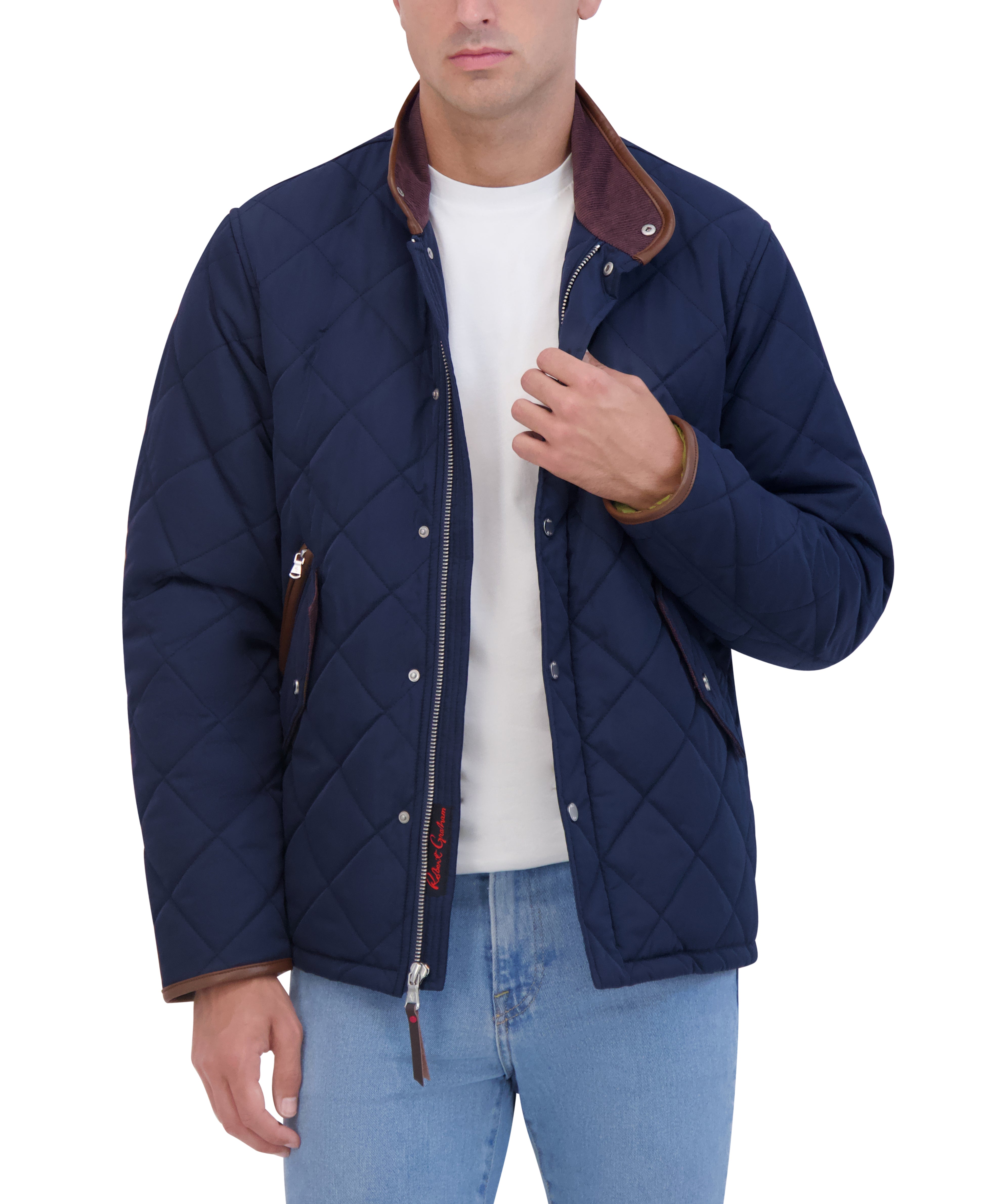 QUILTED STAND COLLAR