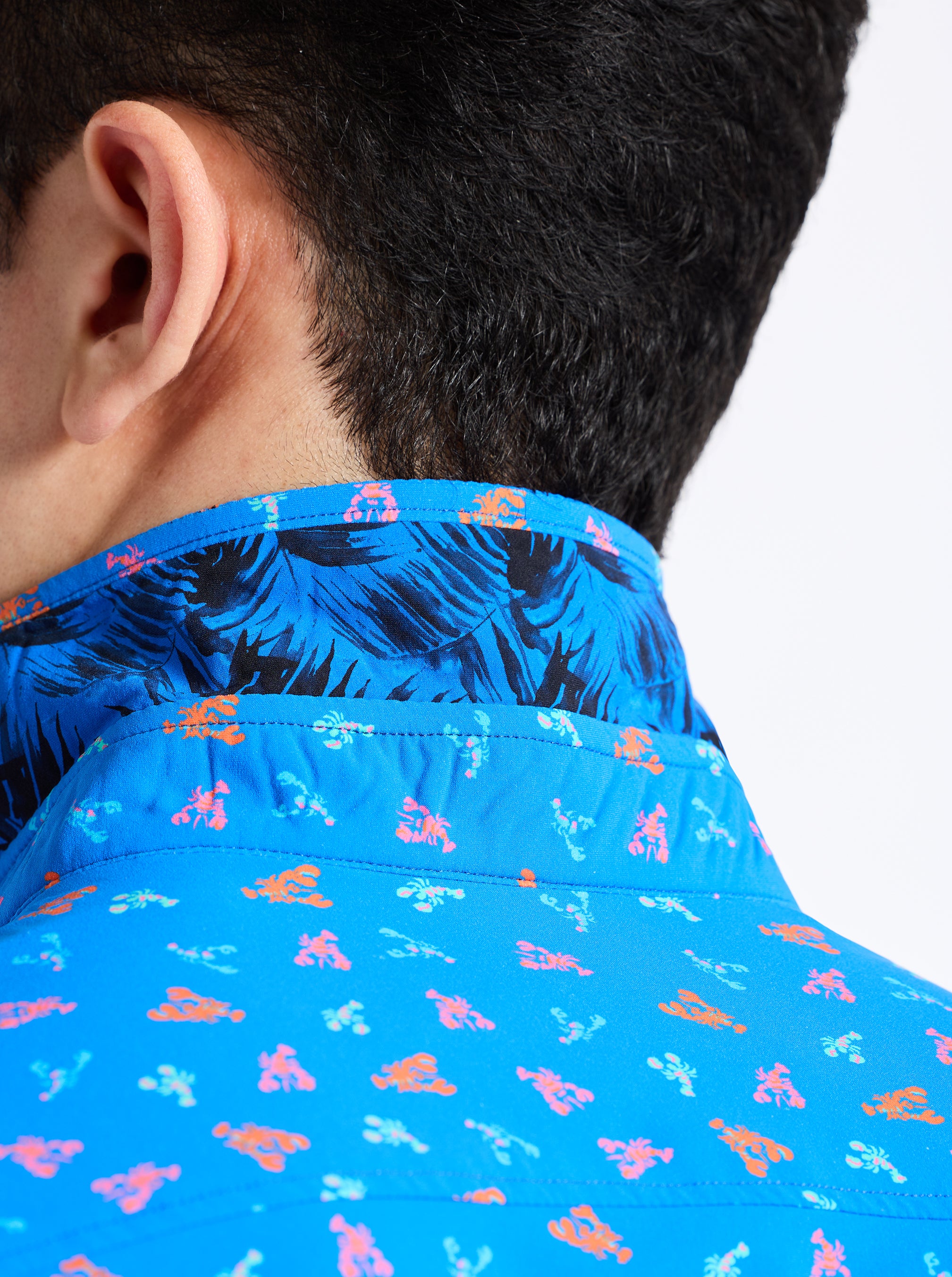 LOBSTER ROLL SHORT SLEEVE BUTTON DOWN SHIRT