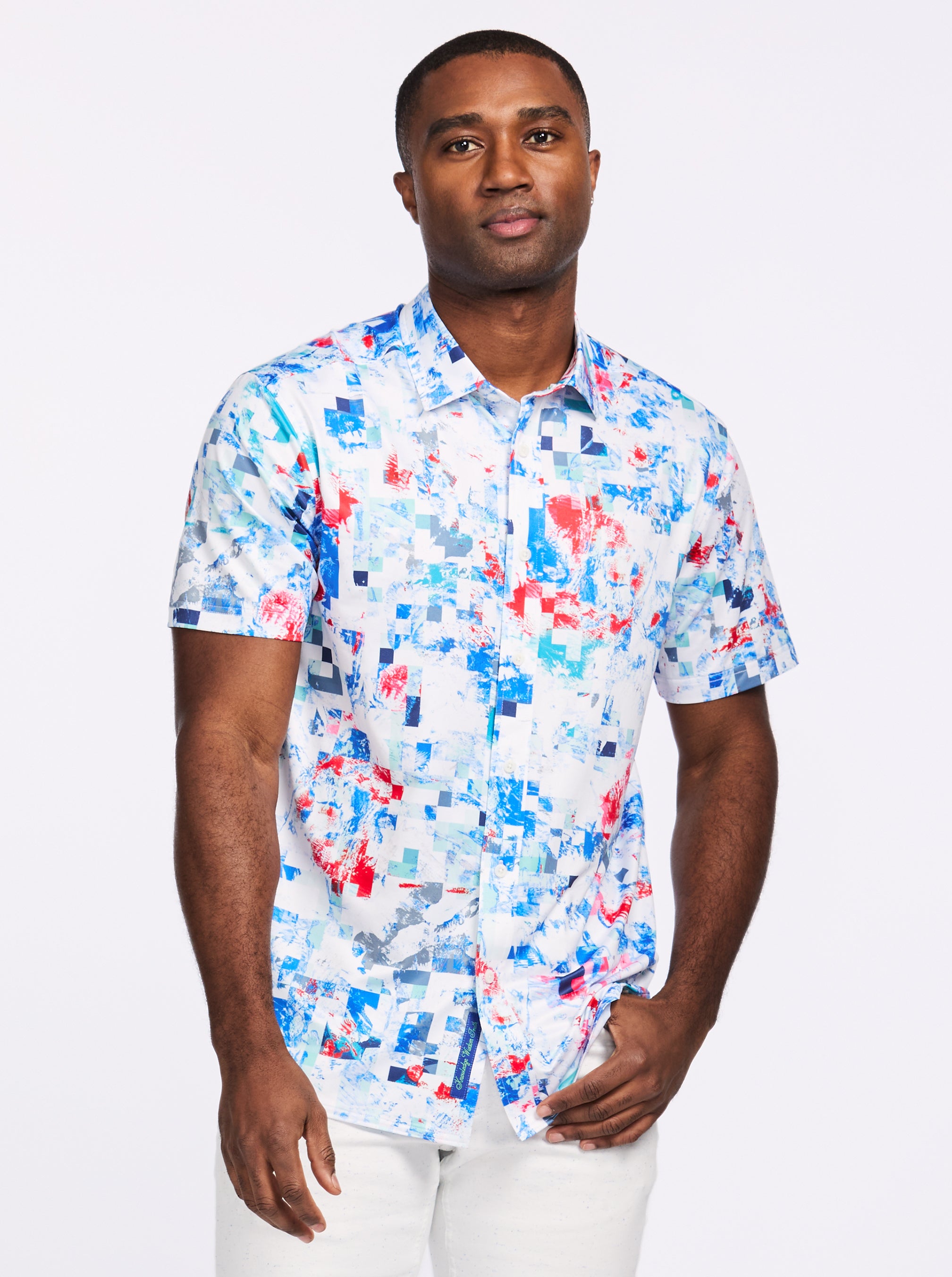 MILBRIDGE SHORT SLEEVE BUTTON DOWN SHIRT