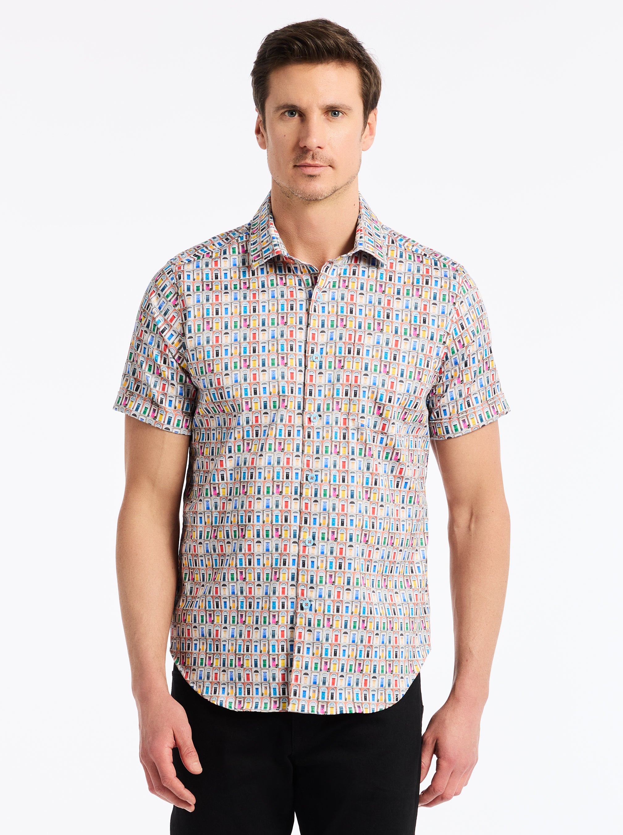 LIVINGSTON SHORT SLEEVE BUTTON DOWN SHIRT