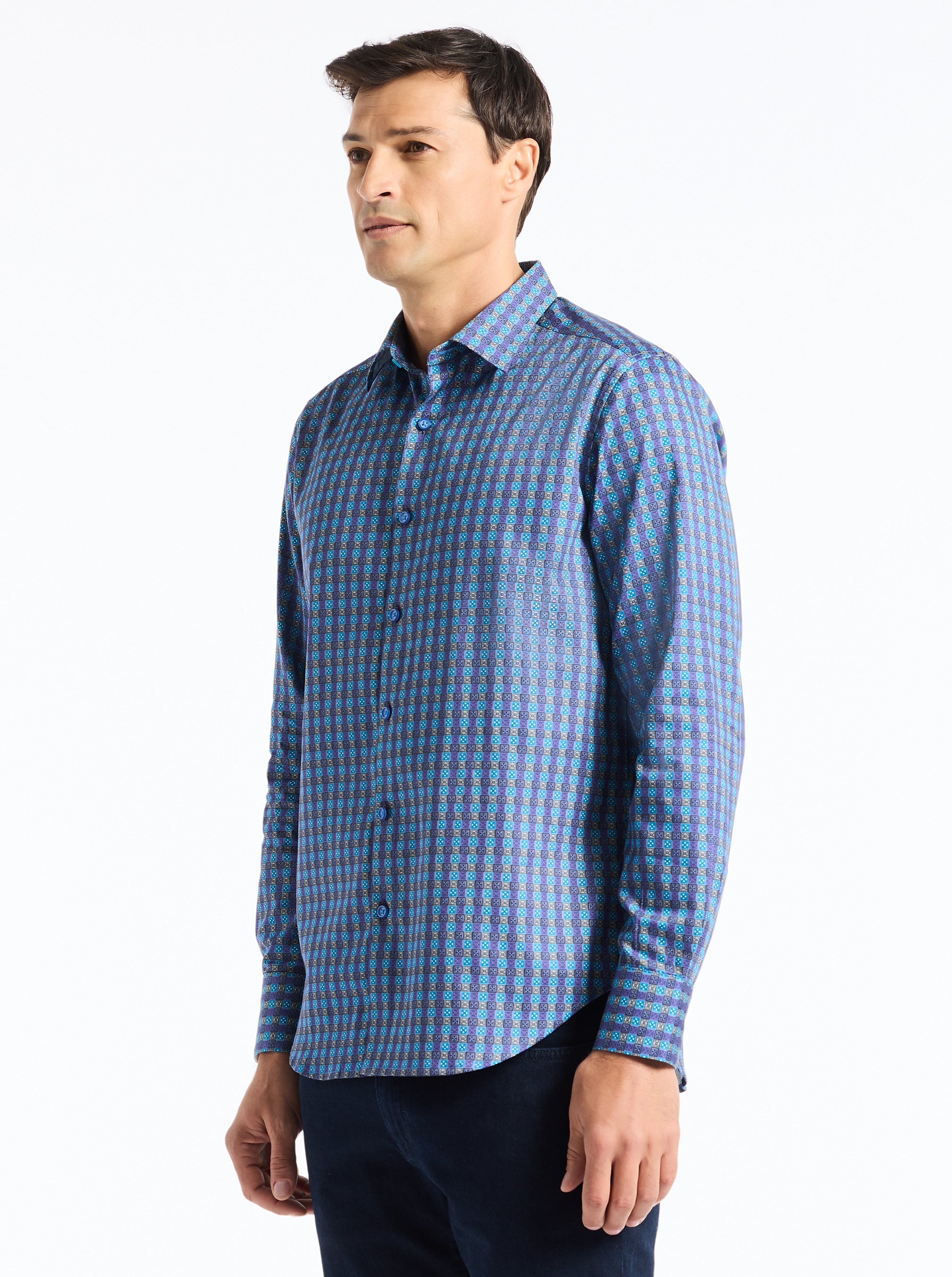 OSTIN LONG SLEEVE BUTTON DOWN SHIRT