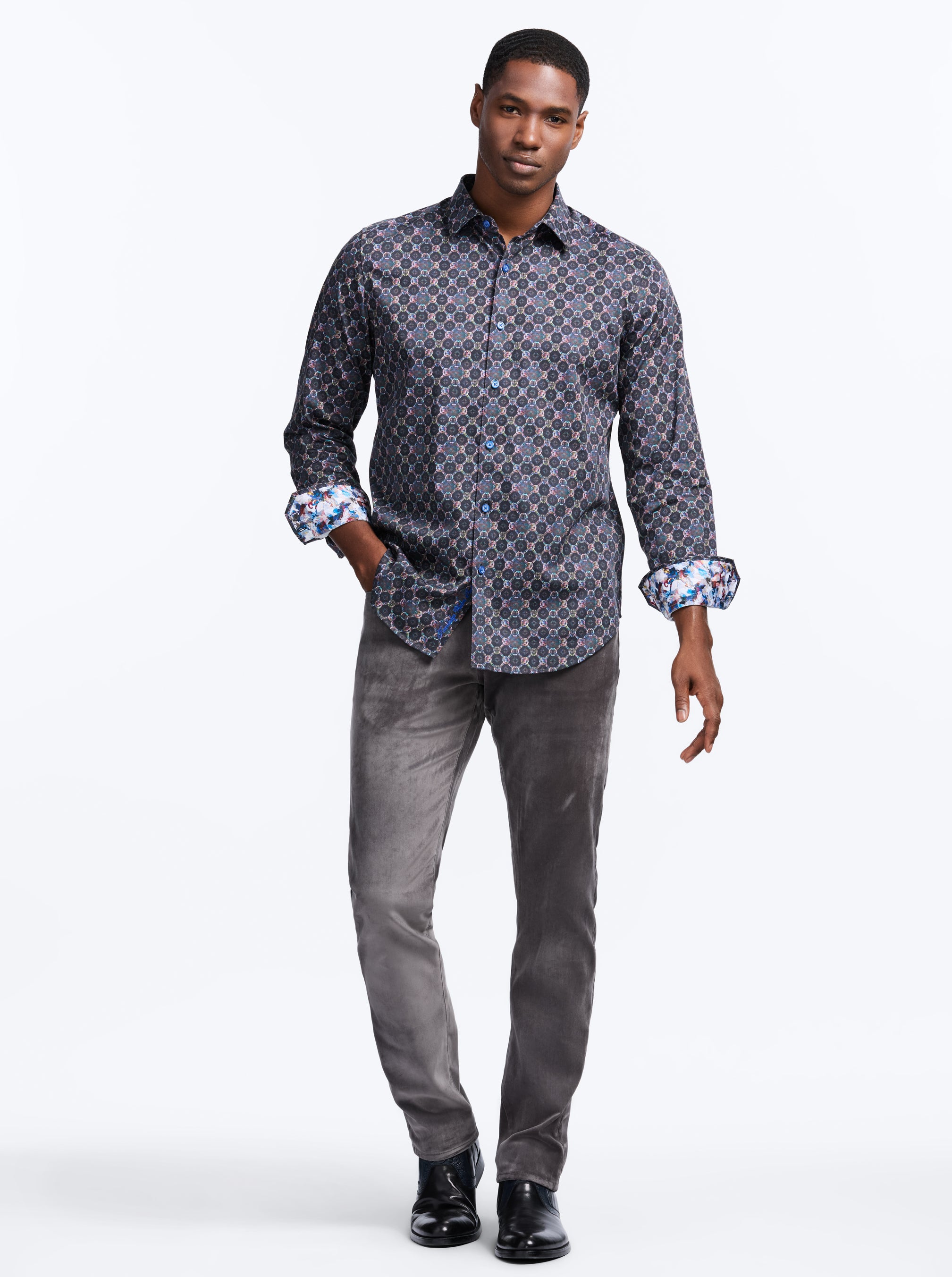 BRAMSTON LONG SLEEVE BUTTON DOWN SHIRT