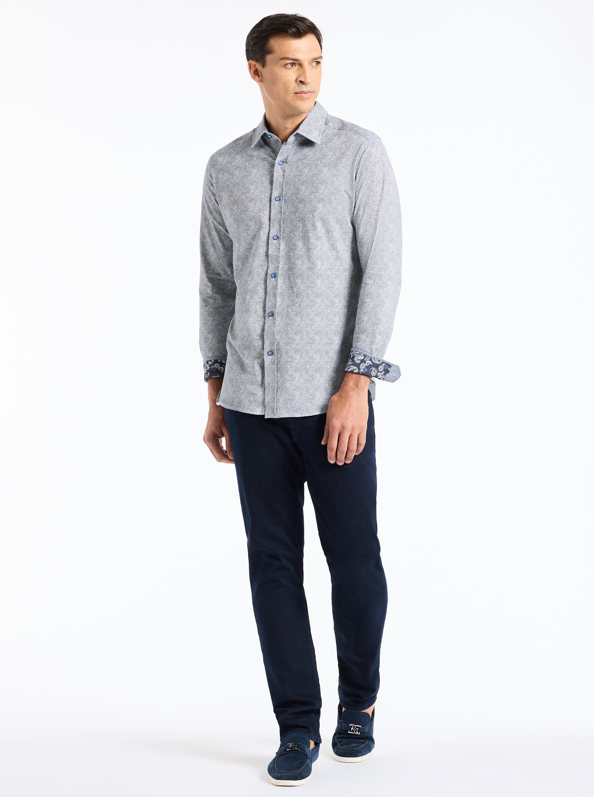 SETH LONG SLEEVE BUTTON DOWN SHIRT