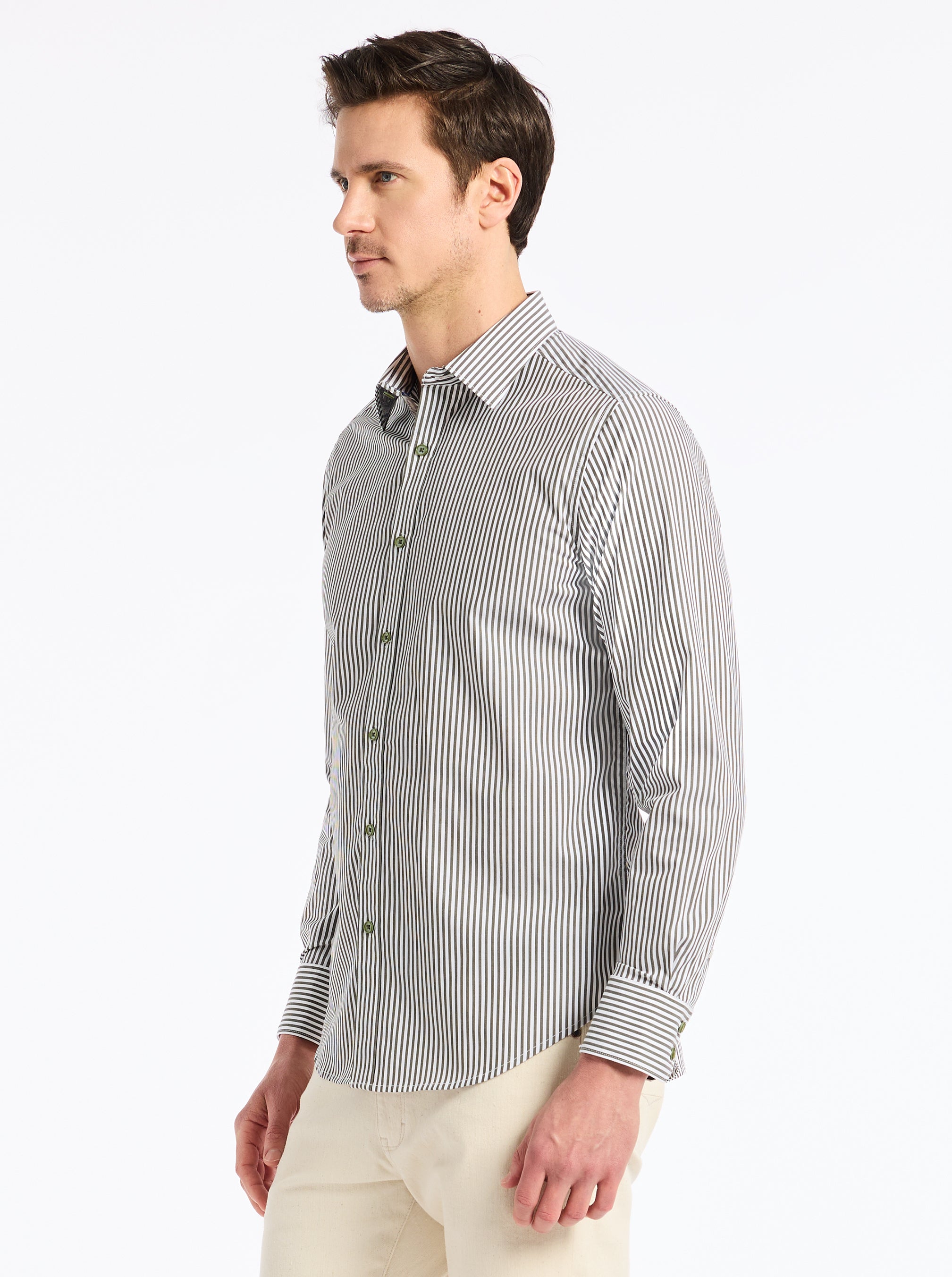 GREENWICH LONG SLEEVE BUTTON DOWN SHIRT