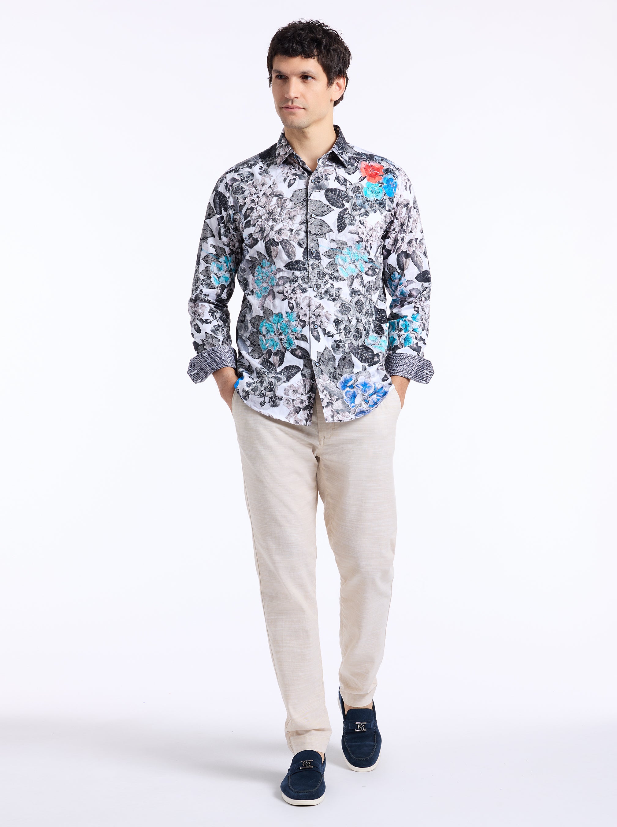 ELMINGTON LONG SLEEVE BUTTON DOWN SHIRT