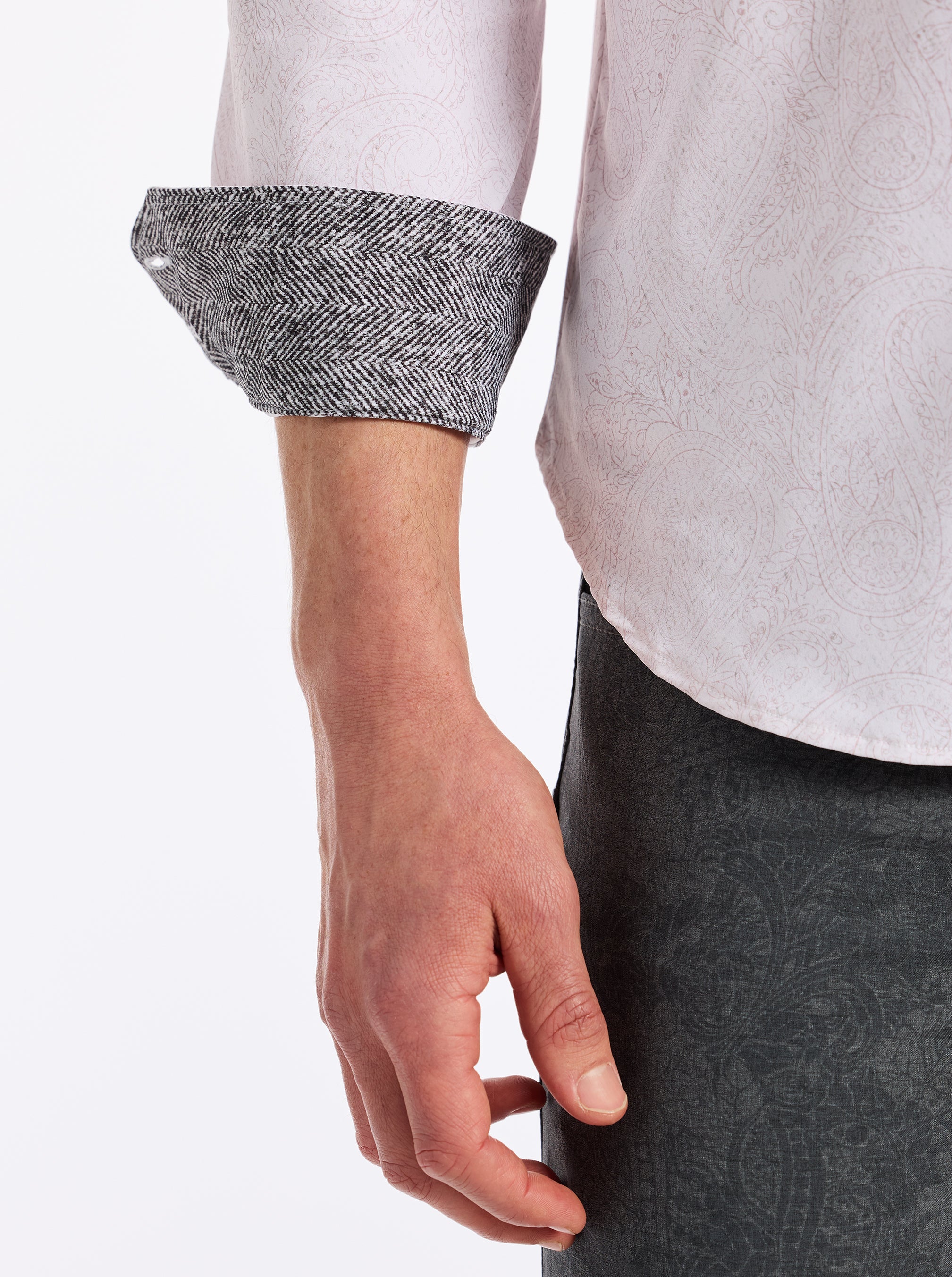 THURSTON LONG SLEEVE BUTTON DOWN KNIT SHIRT