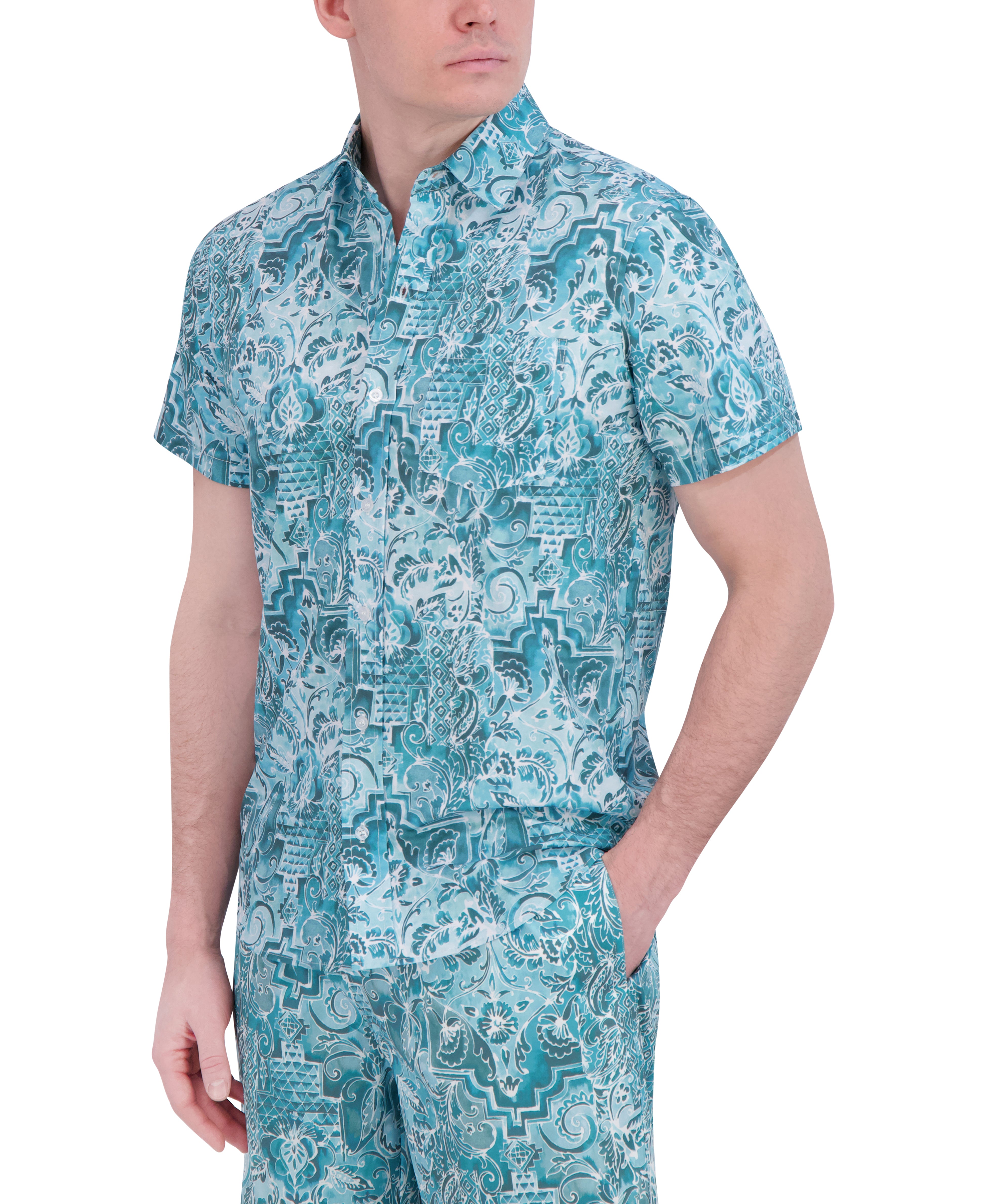 SHORT SLEEVE BUTTON DOWN SHIRT