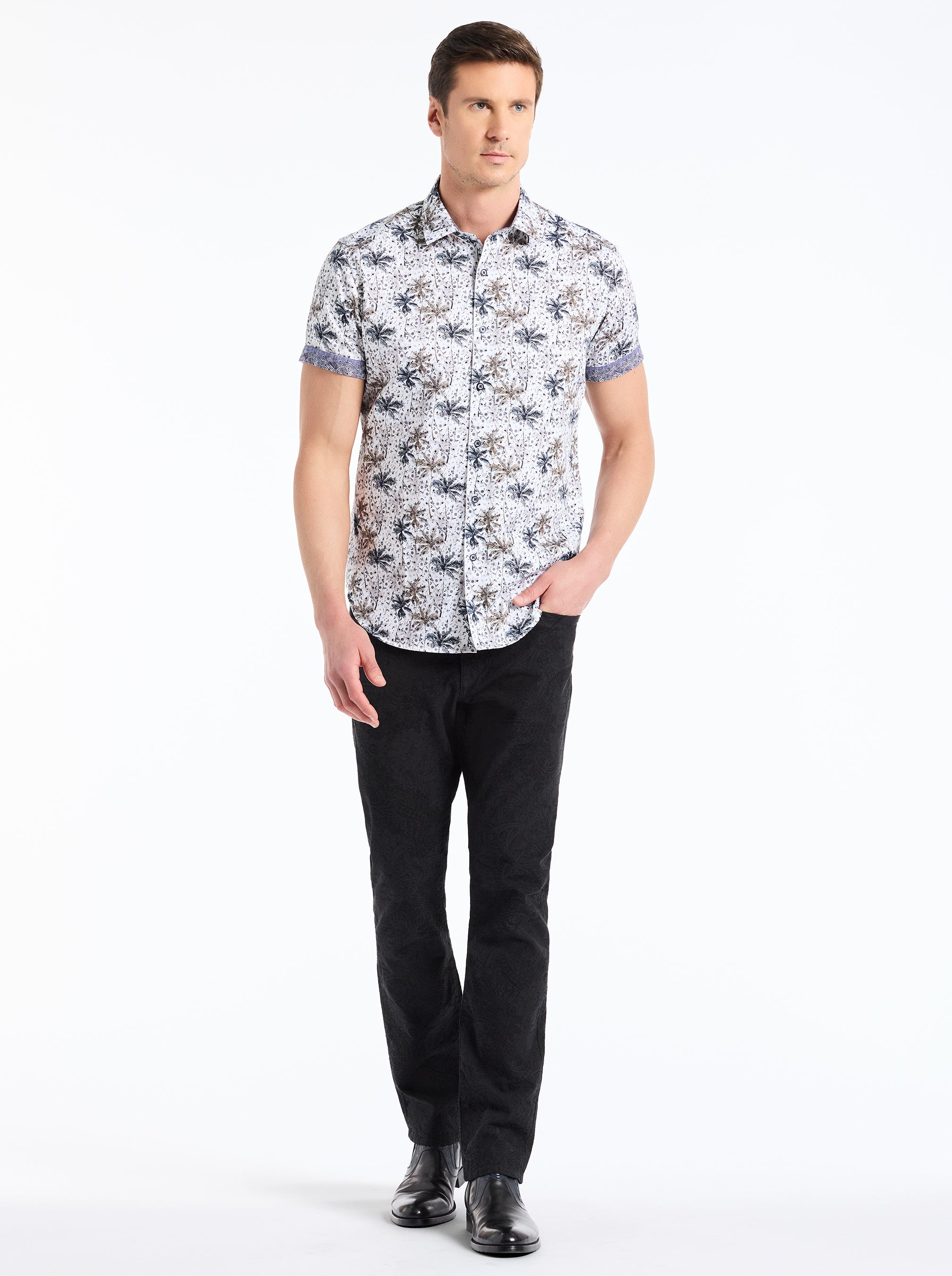 XAVIER SHORT SLEEVE BUTTON DOWN SHIRT