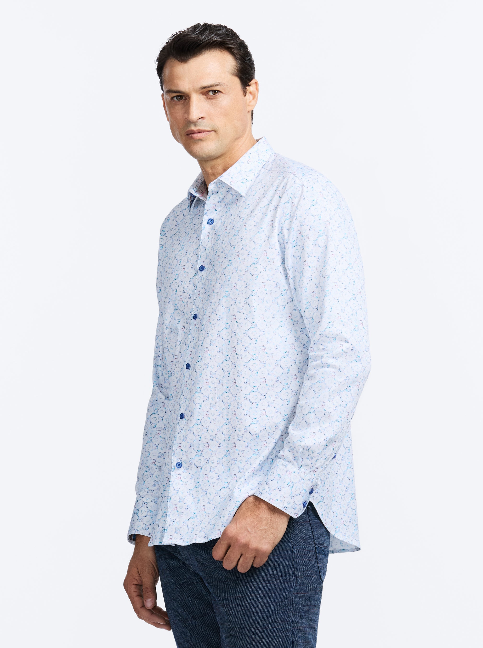 BRAMSTON LONG SLEEVE BUTTON DOWN SHIRT
