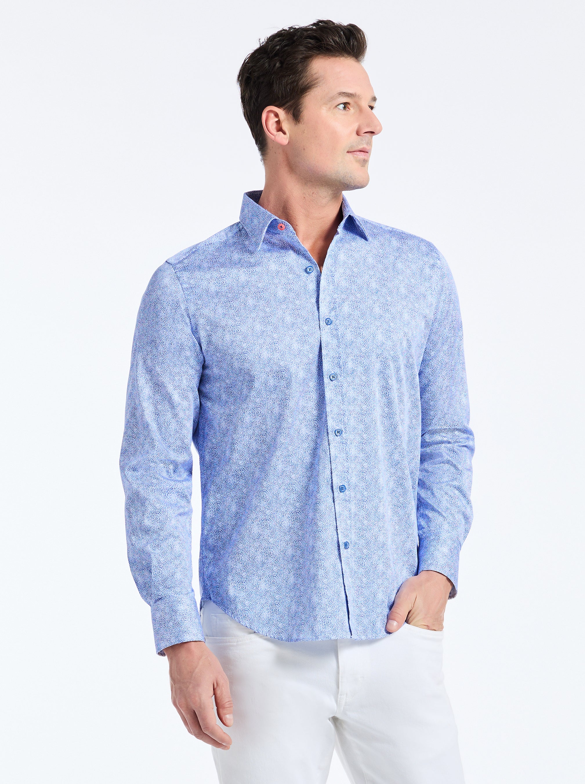 KEFALONIA LONG SLEEVE BUTTON DOWN SHIRT