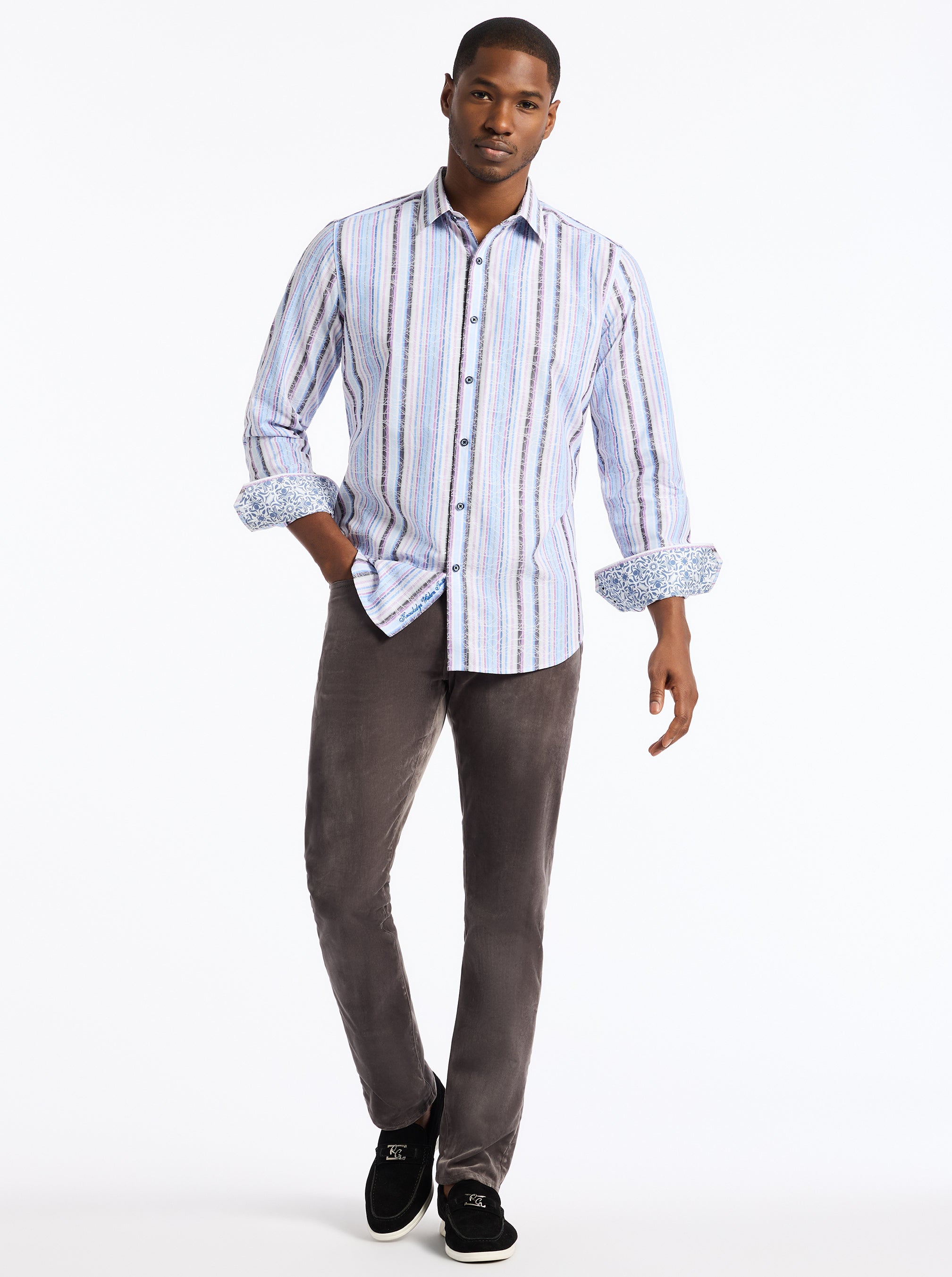 DRAKESWOOD LONG SLEEVE BUTTON DOWN SHIRT